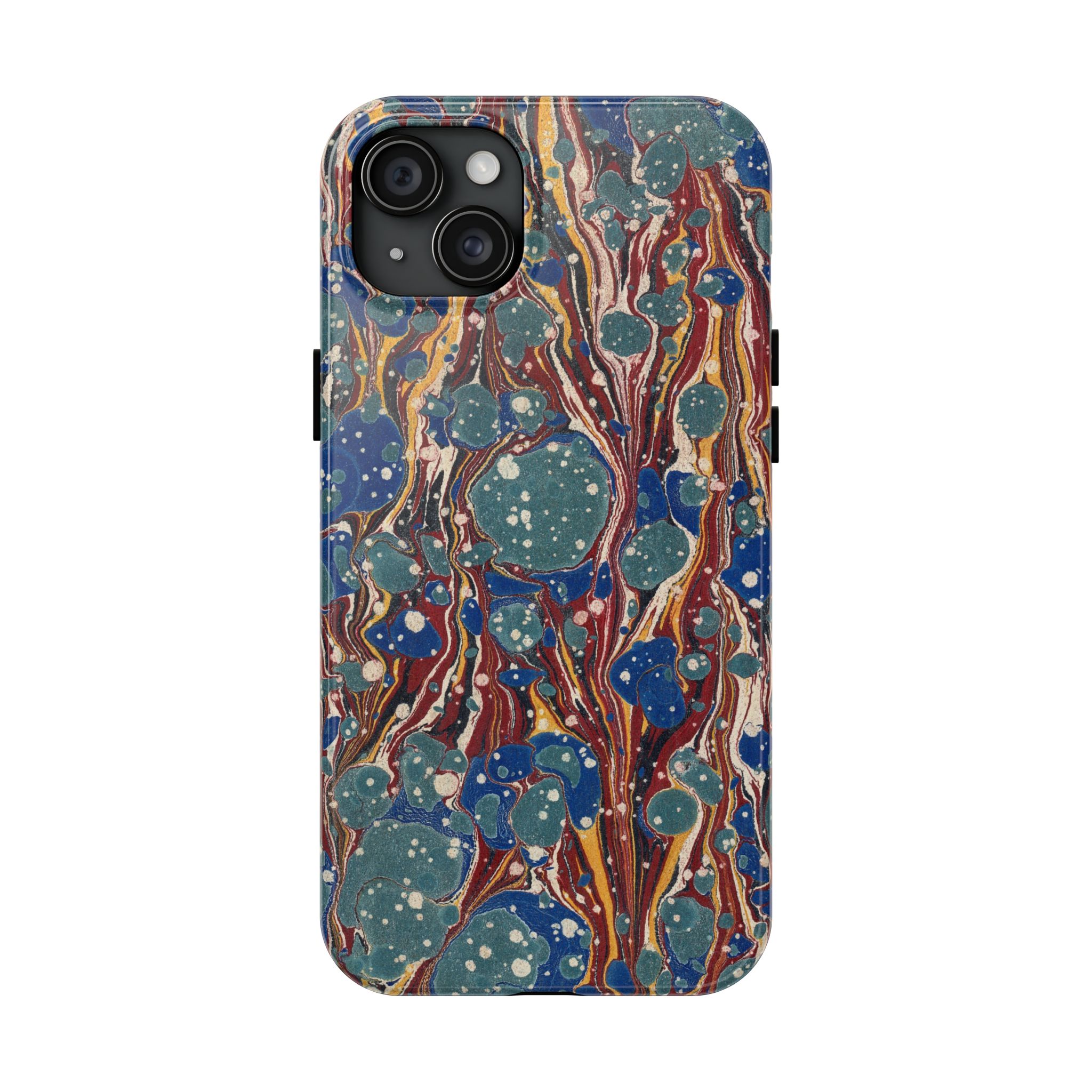 Marbled Phone Case - Dusty Blue & Rust - Image 61