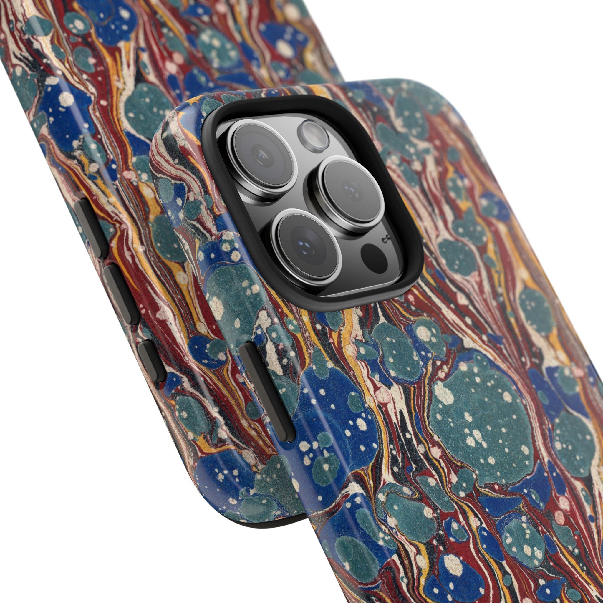 Marbled Phone Case - Dusty Blue & Rust - Image 73