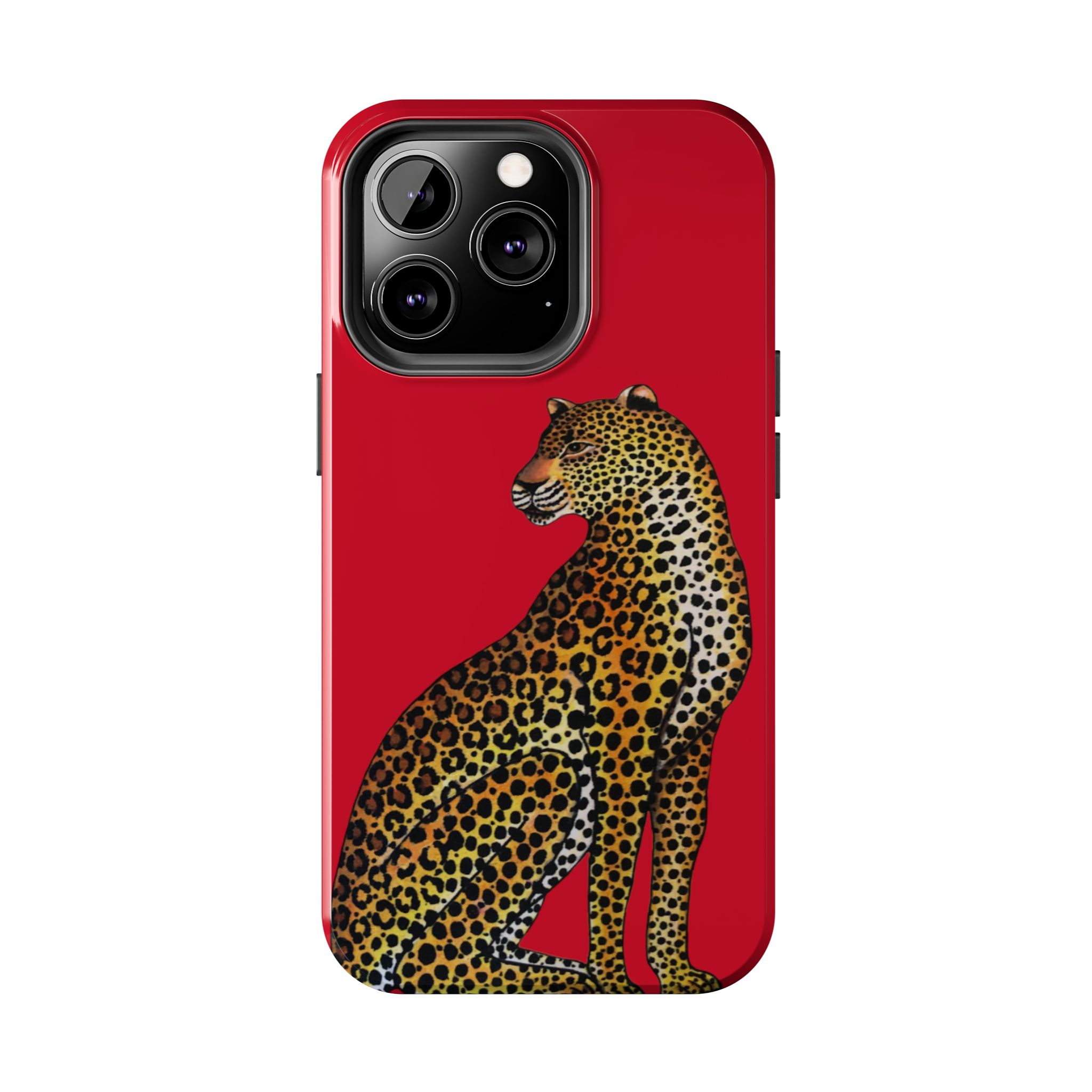 Leopard Phone Case - Red - Image 38