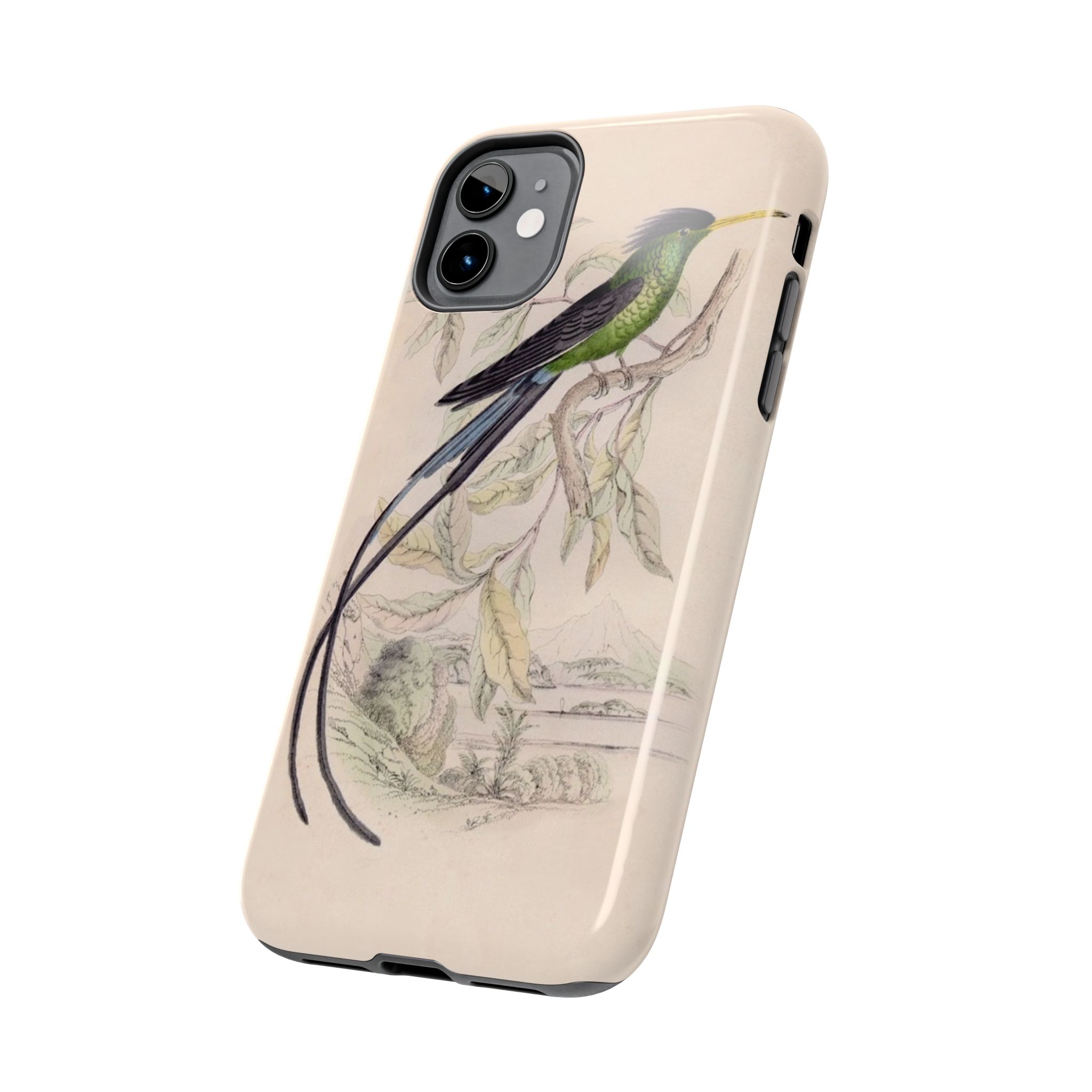 Black Capped Hummingbird Phone Case - Image 3