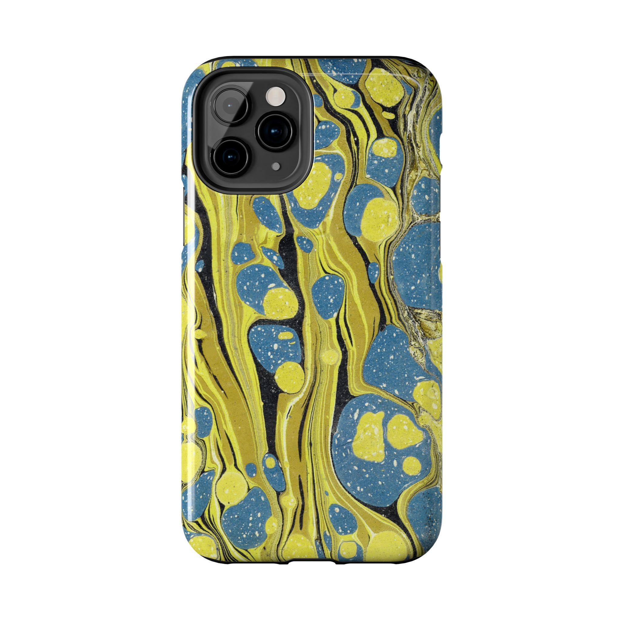 Marbled Phone Case - Citrine and Blue - Image 6