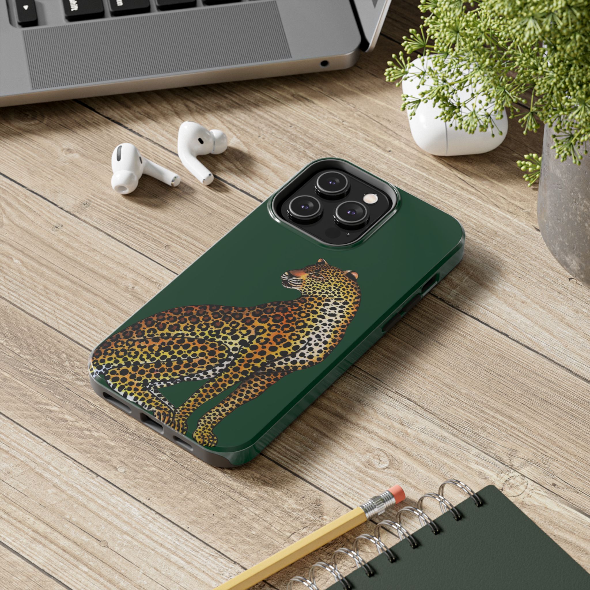 Leopard Phone Case - Racing Green - Image 50
