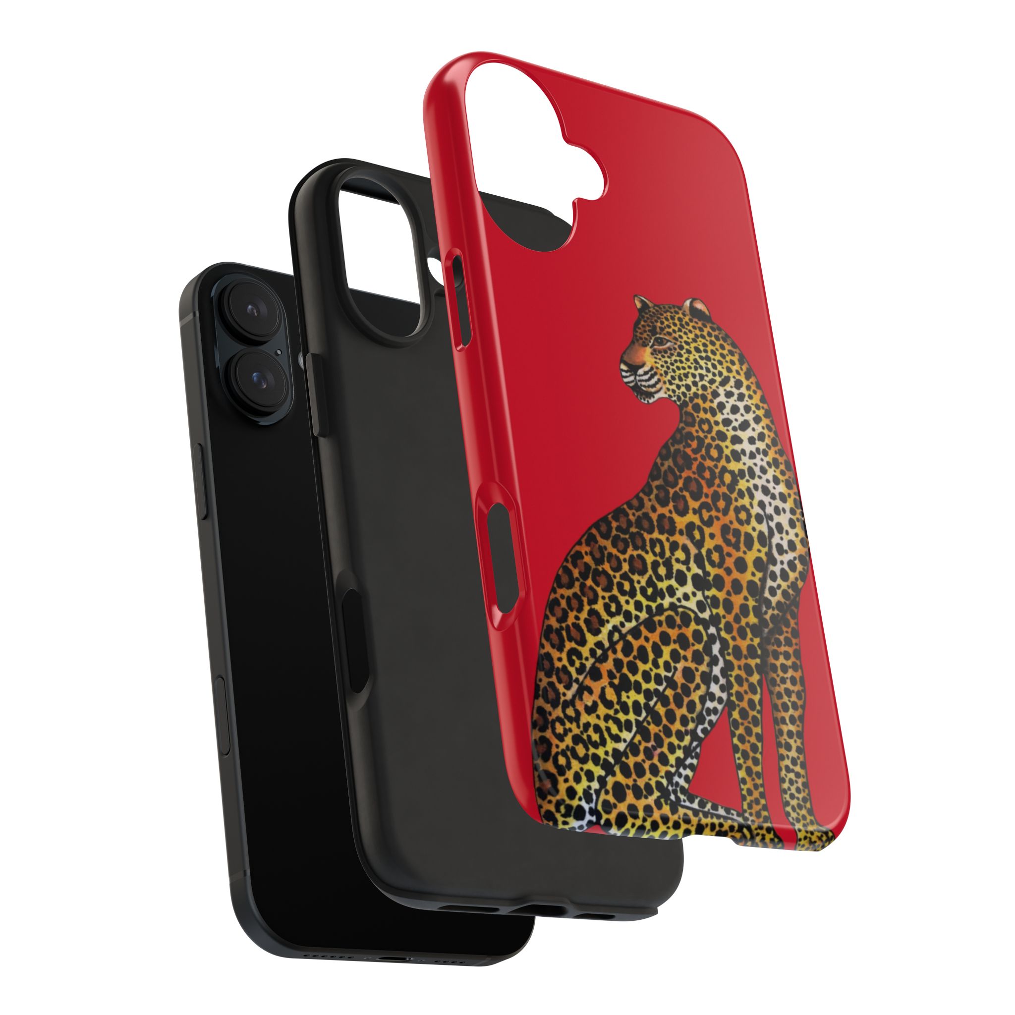 Leopard Phone Case - Red - Image 80