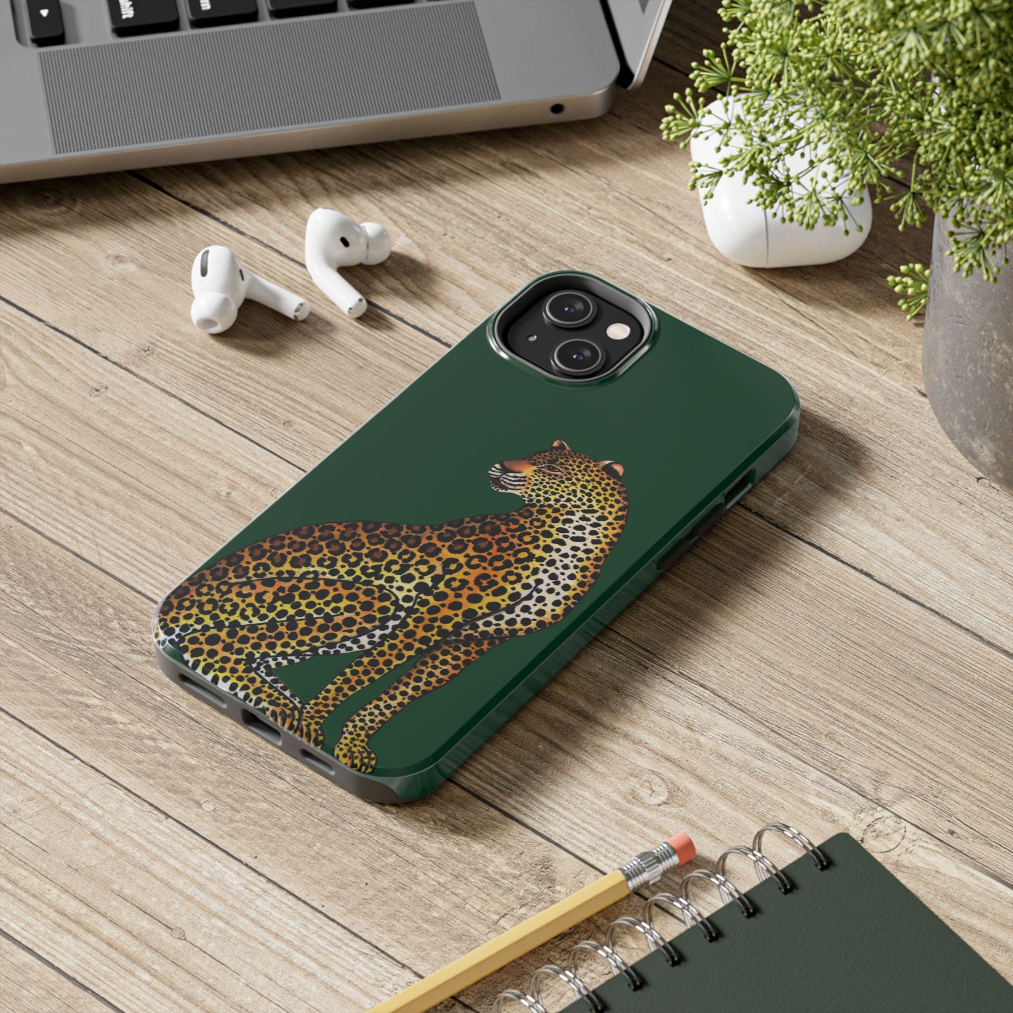 Leopard Phone Case - Racing Green - Image 52