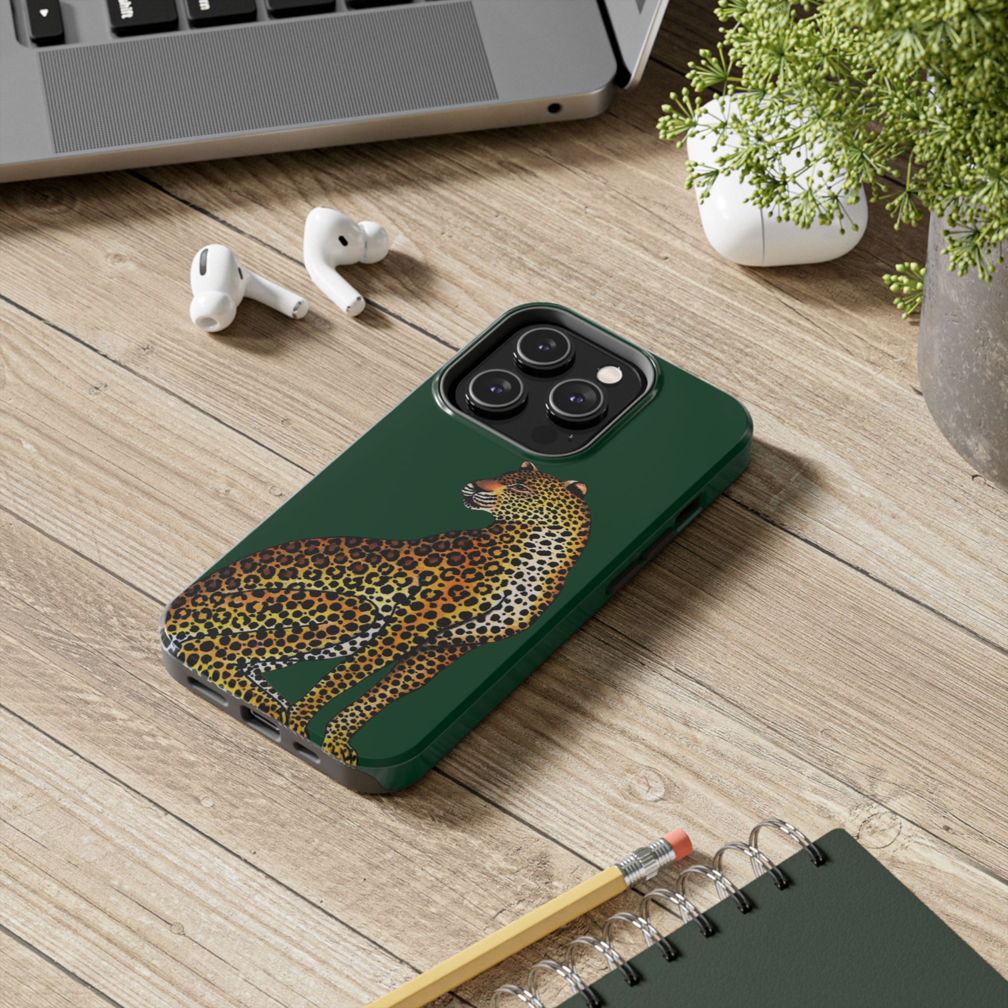 Leopard Phone Case - Racing Green - Image 48