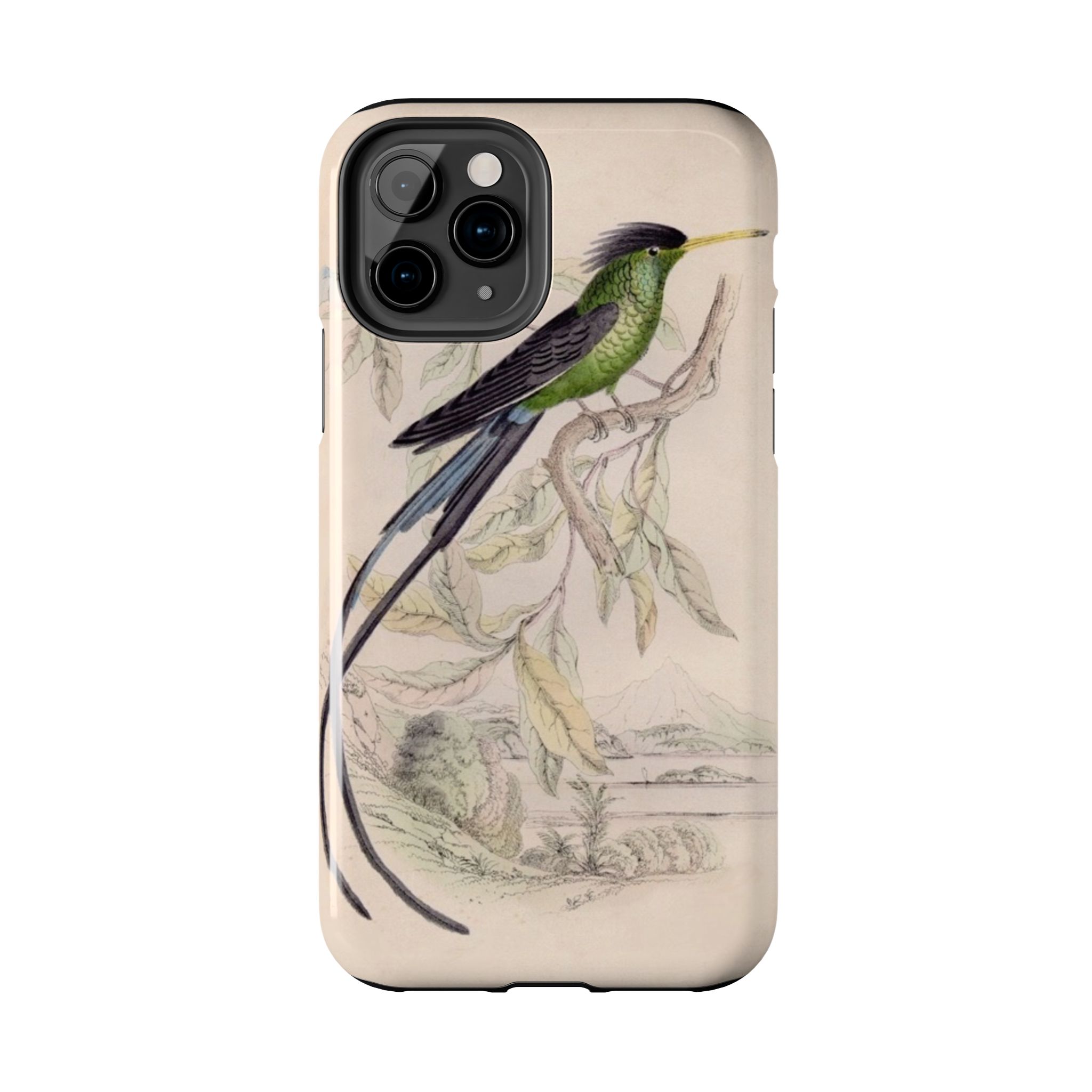 Black Capped Hummingbird Phone Case - Image 6