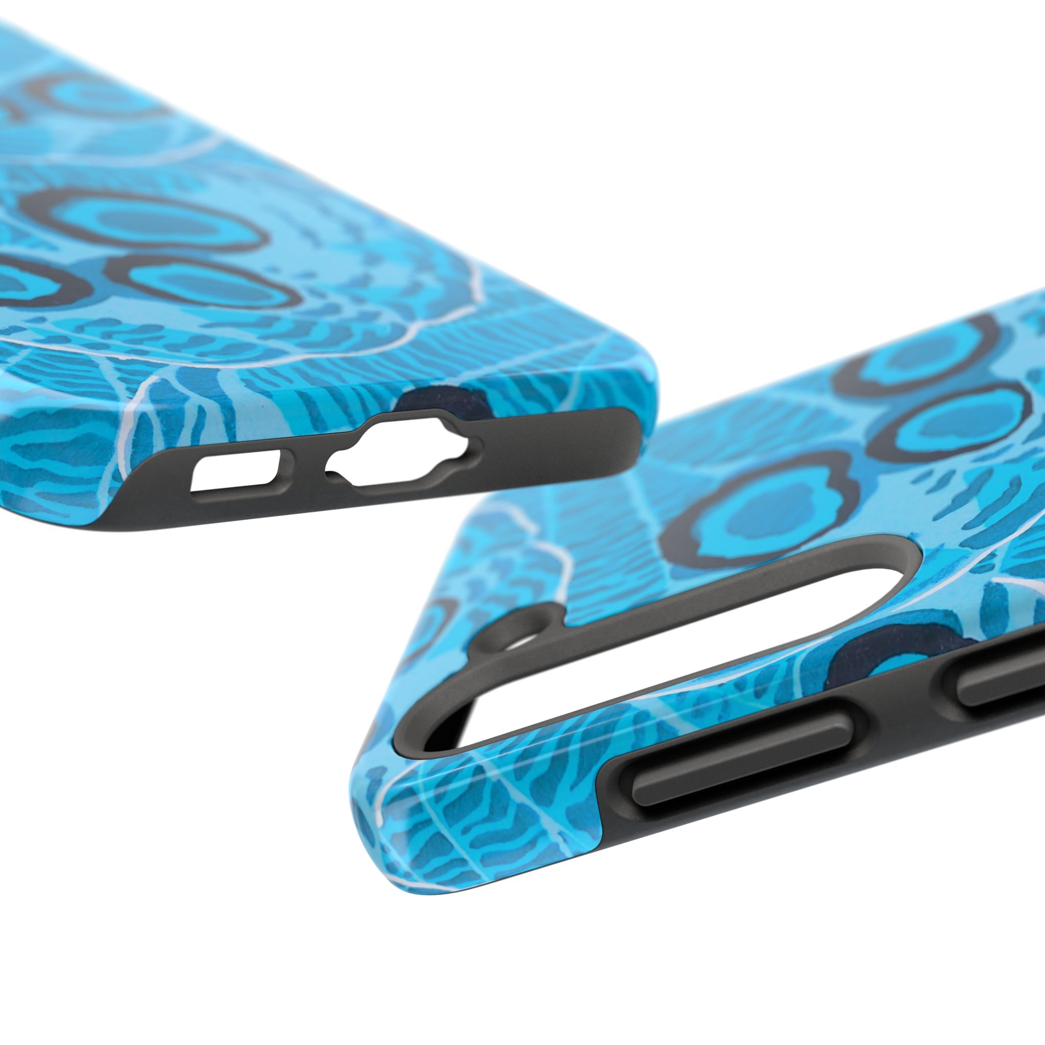 Abstract Spider Web Phone Case - Blue - Image 87