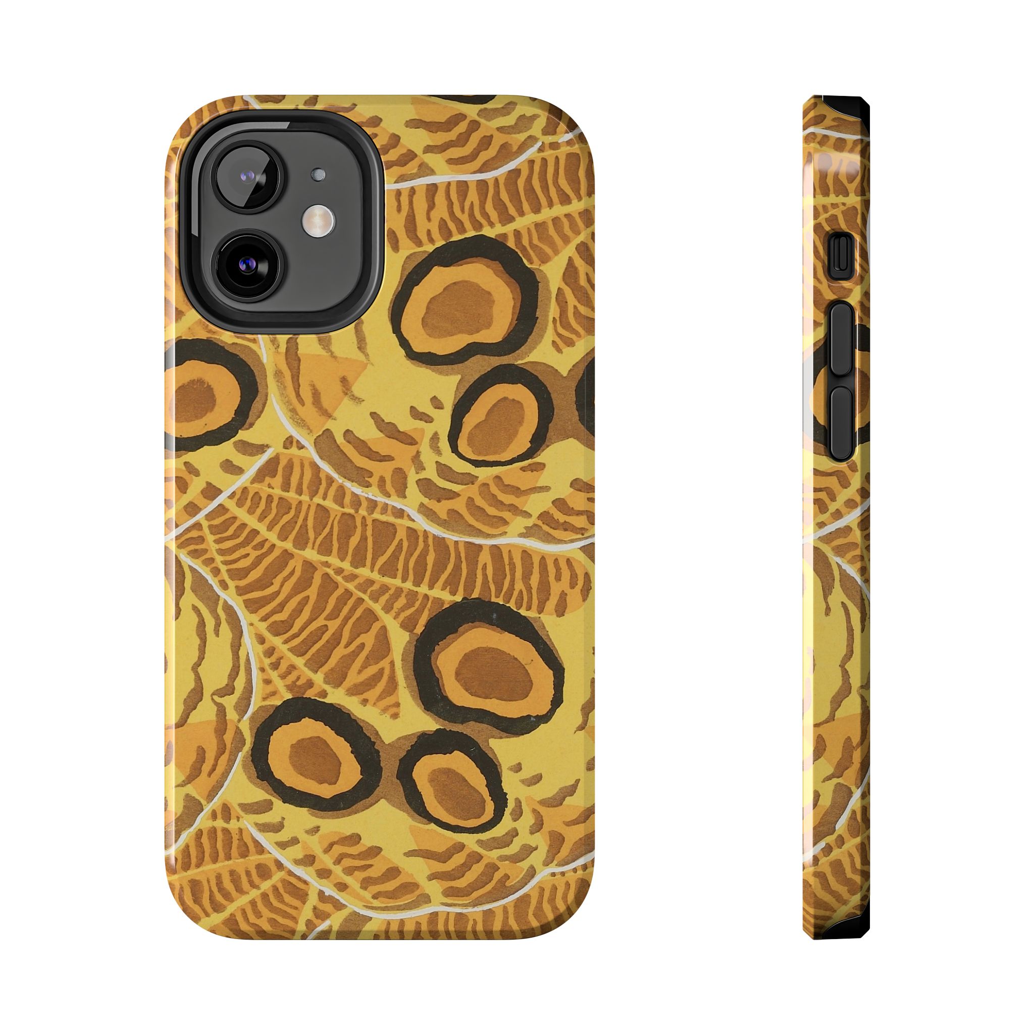 Abstract Spider Web Phone Case - Brown - Image 17