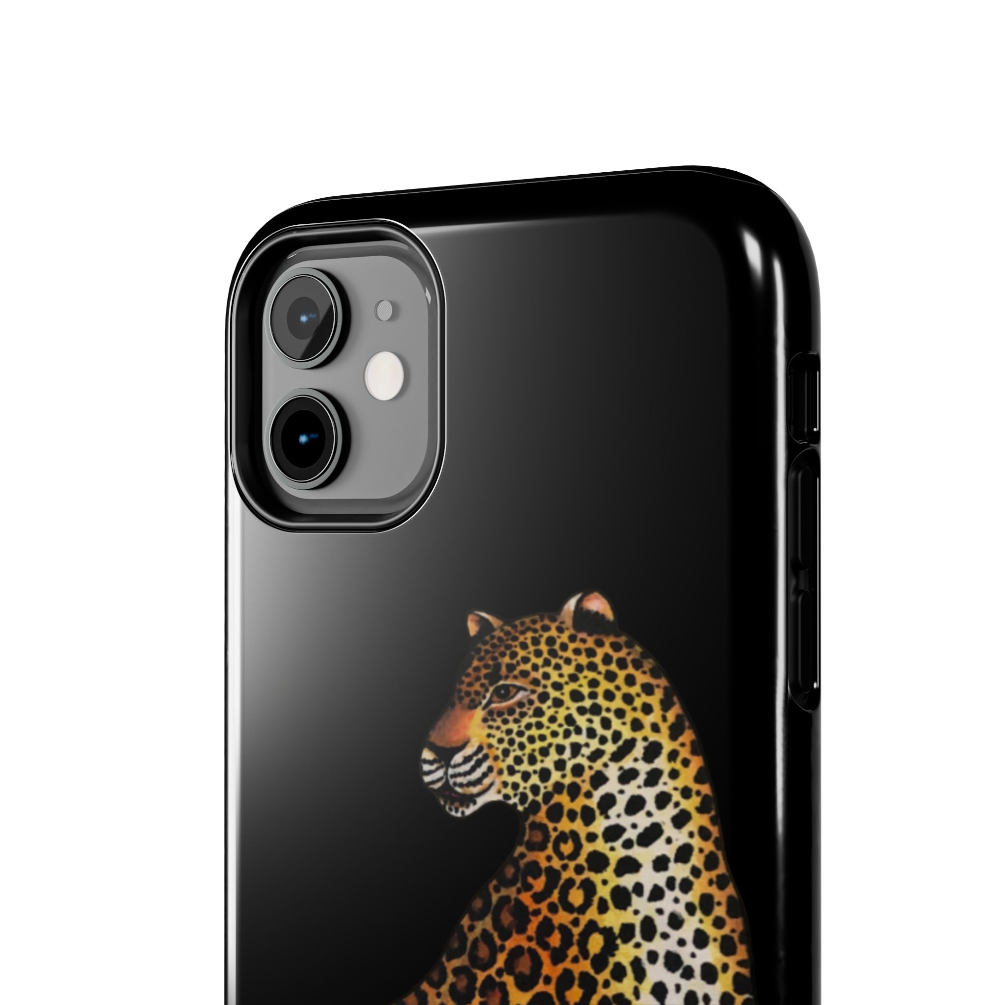 Leopard Phone Case - Black - Image 4