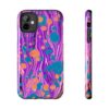Marbled Phone Case - Purple, Orange & Blue