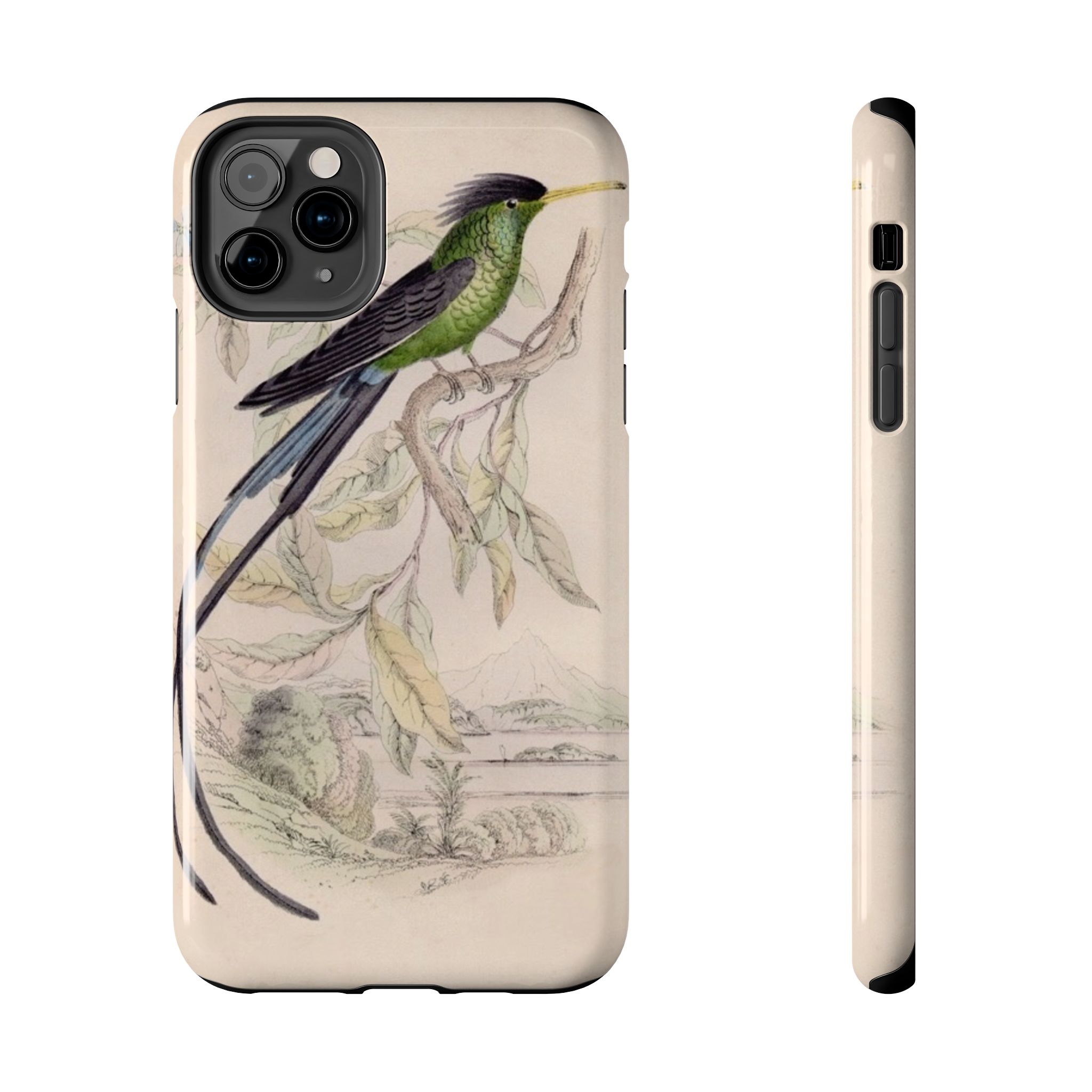 Black Capped Hummingbird Phone Case - Image 9
