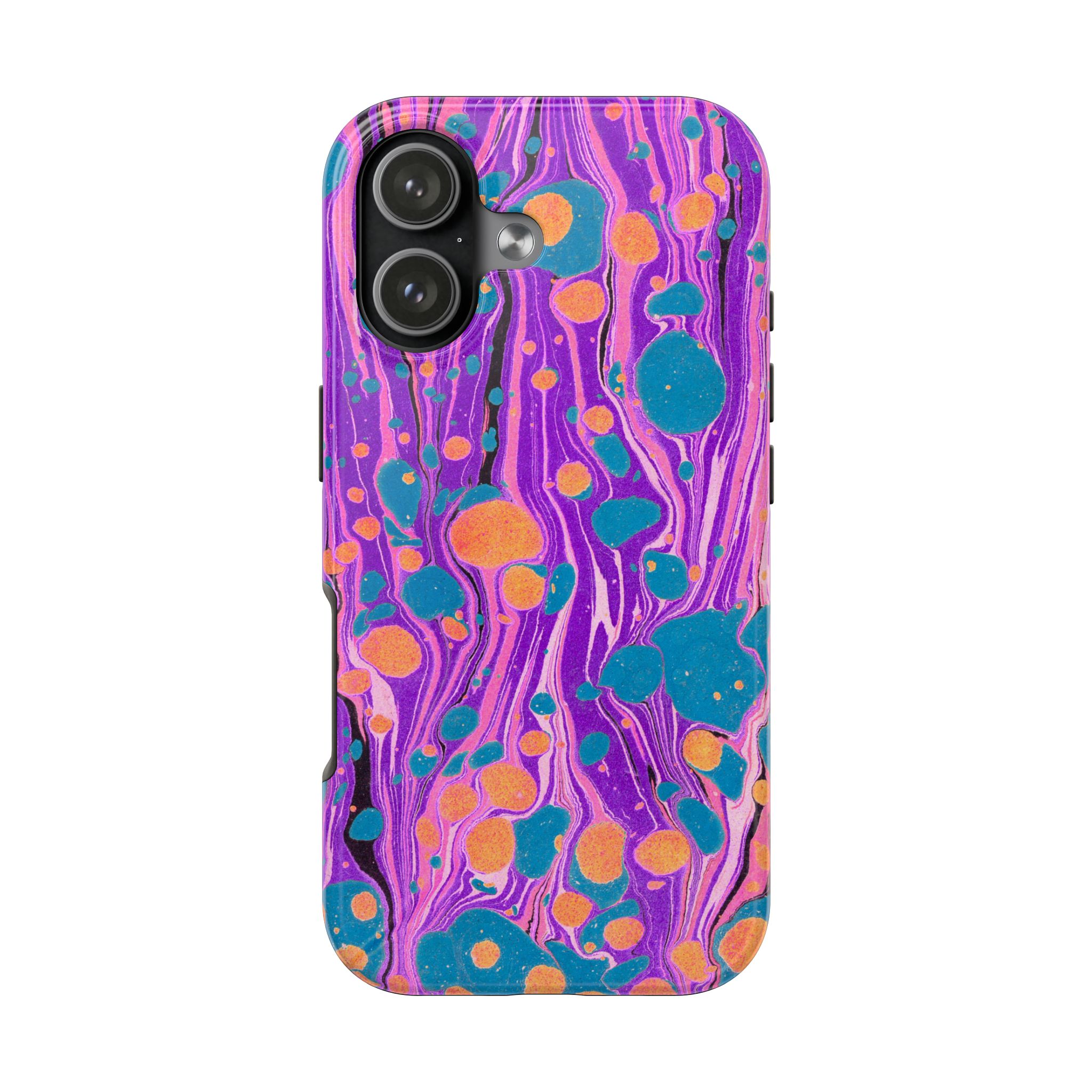 Marbled Phone Case - Purple, Orange & Blue - Image 97