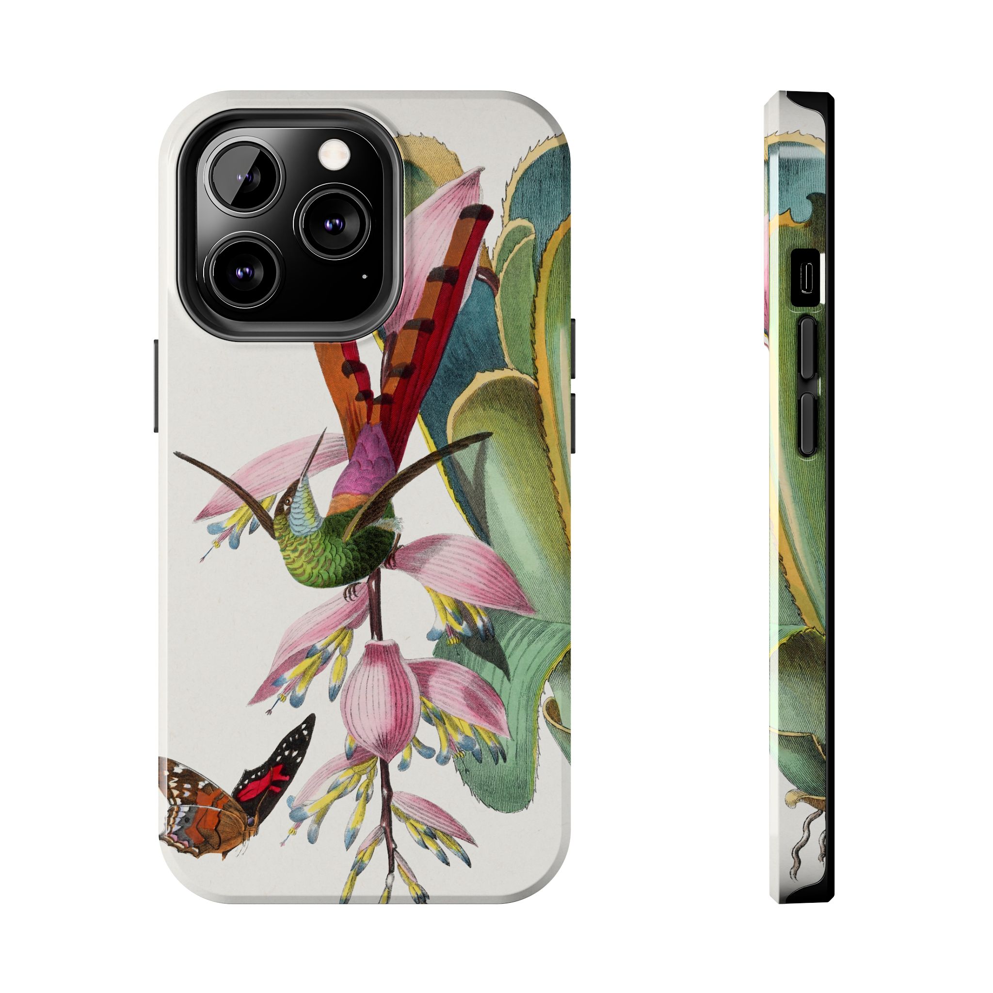 Hummingbird and Butterfly Phone Case - Image 37