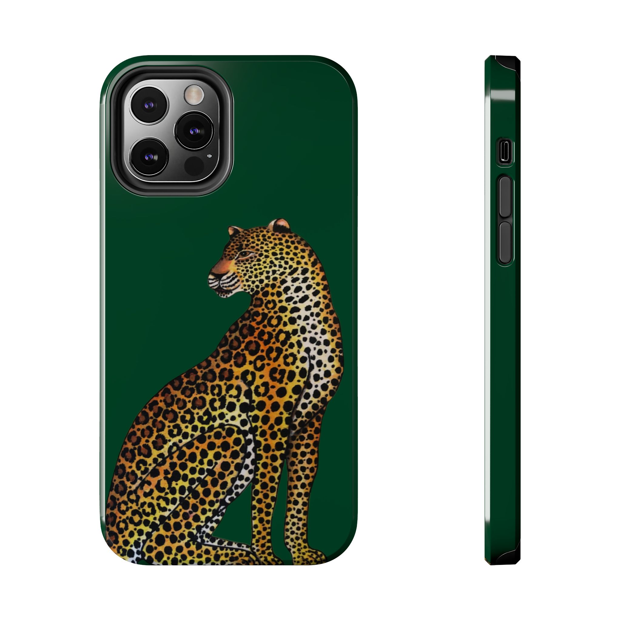 Leopard Phone Case - Racing Green - Image 21