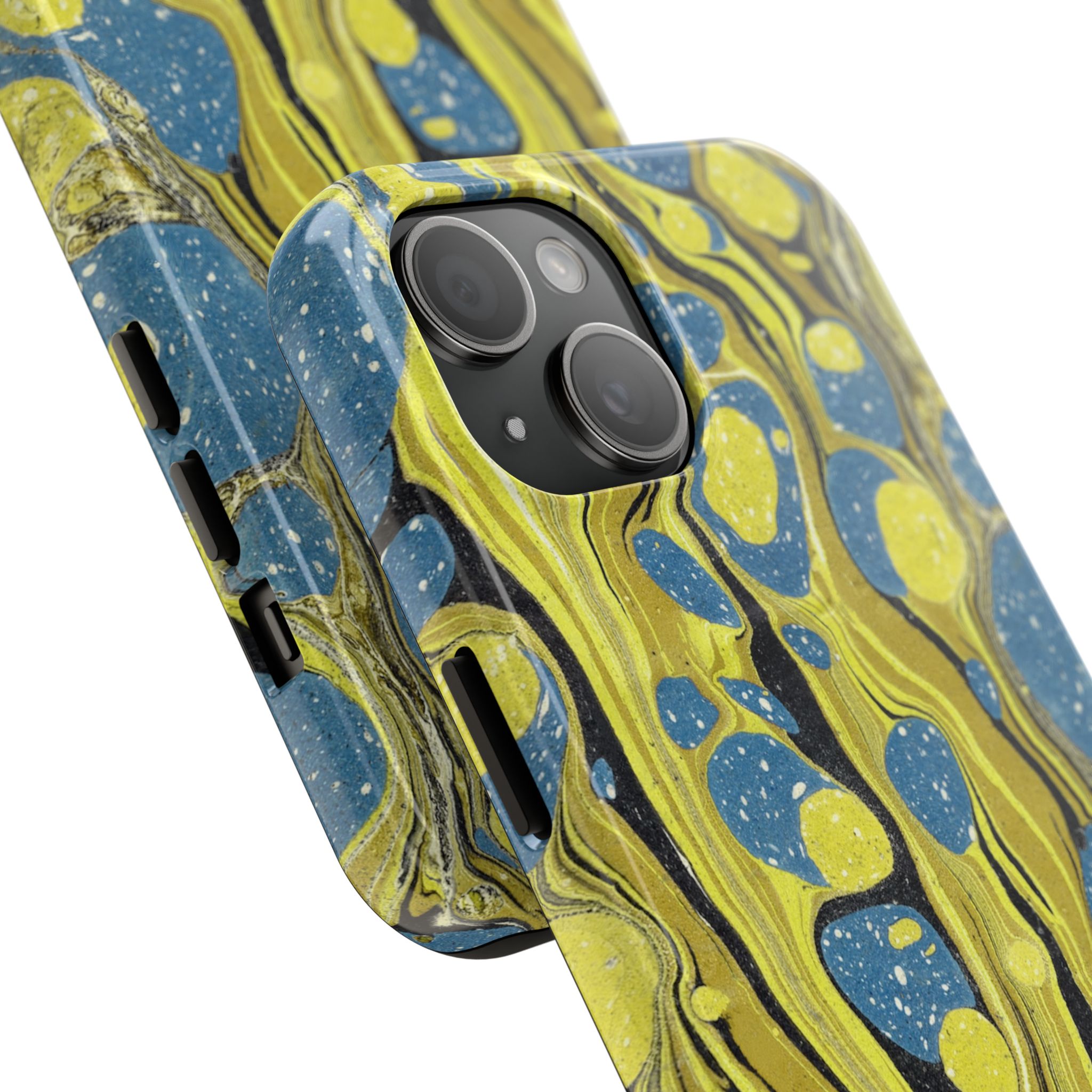Marbled Phone Case - Citrine and Blue - Image 54