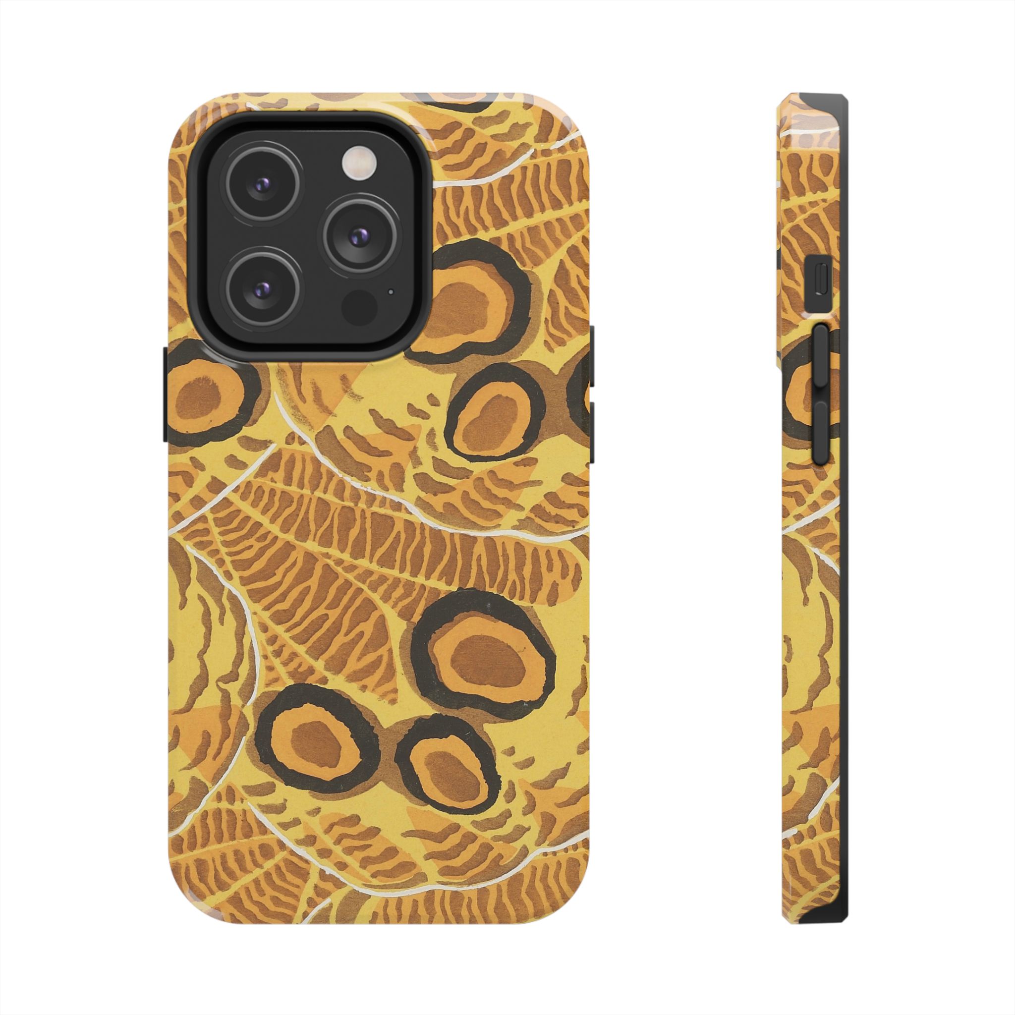 Abstract Spider Web Phone Case - Brown - Image 47