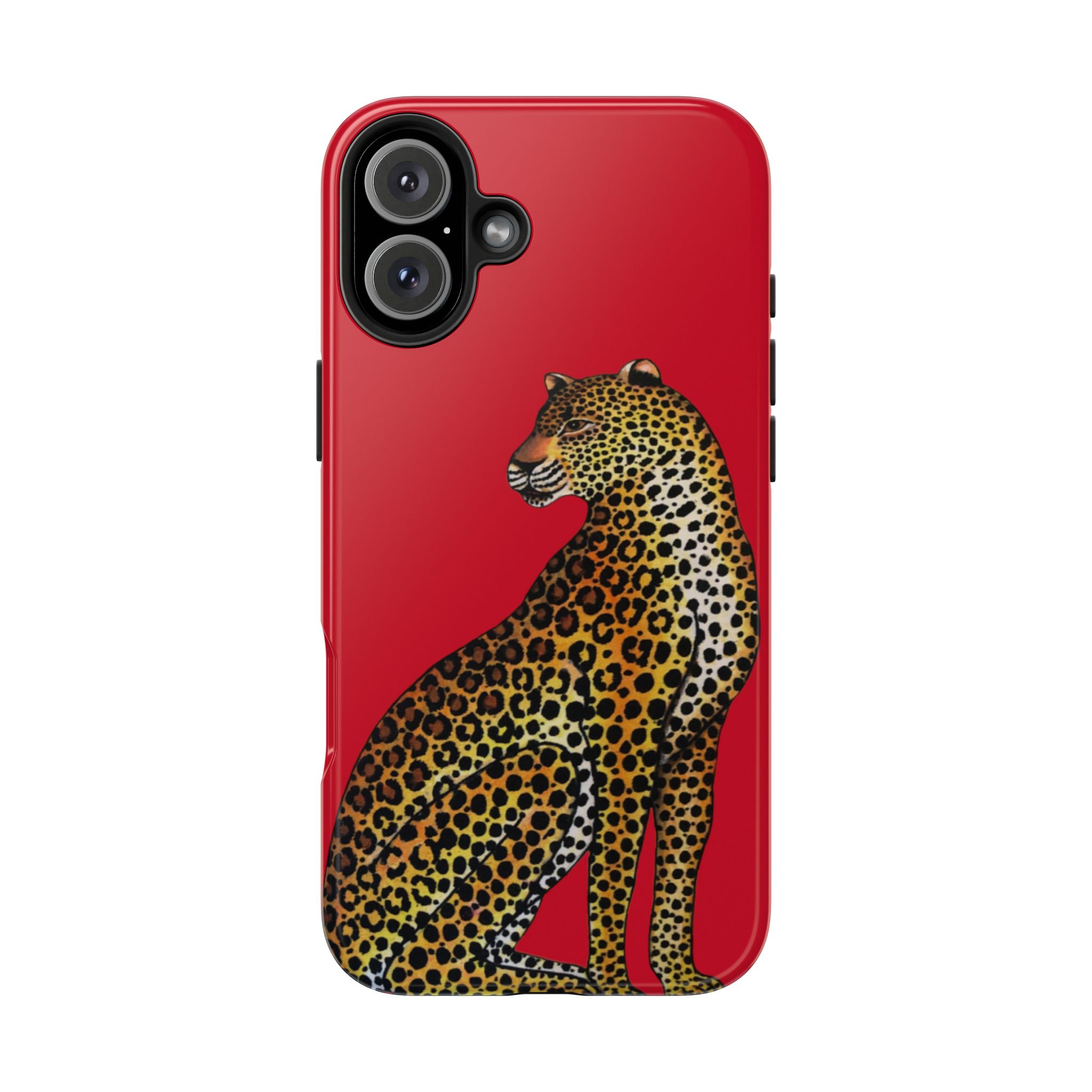 Leopard Phone Case - Red - Image 78