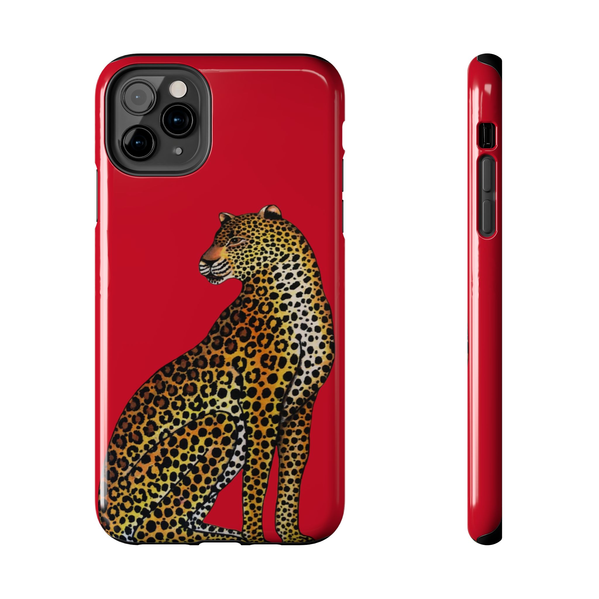 Leopard Phone Case - Red - Image 9