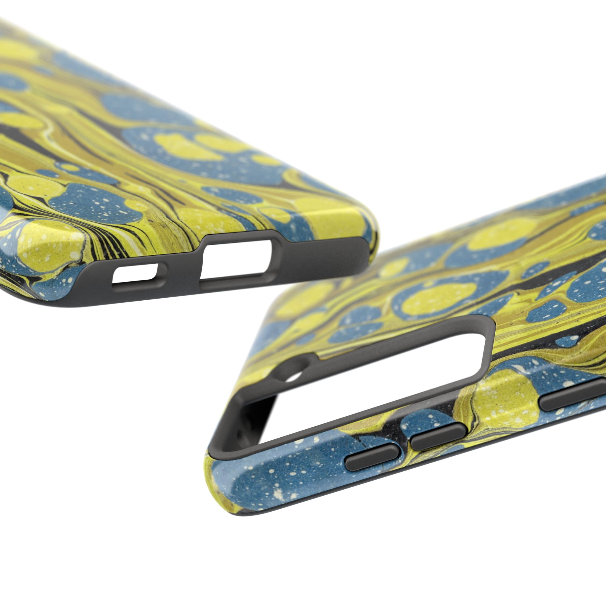 Marbled Phone Case - Citrine and Blue - Image 95