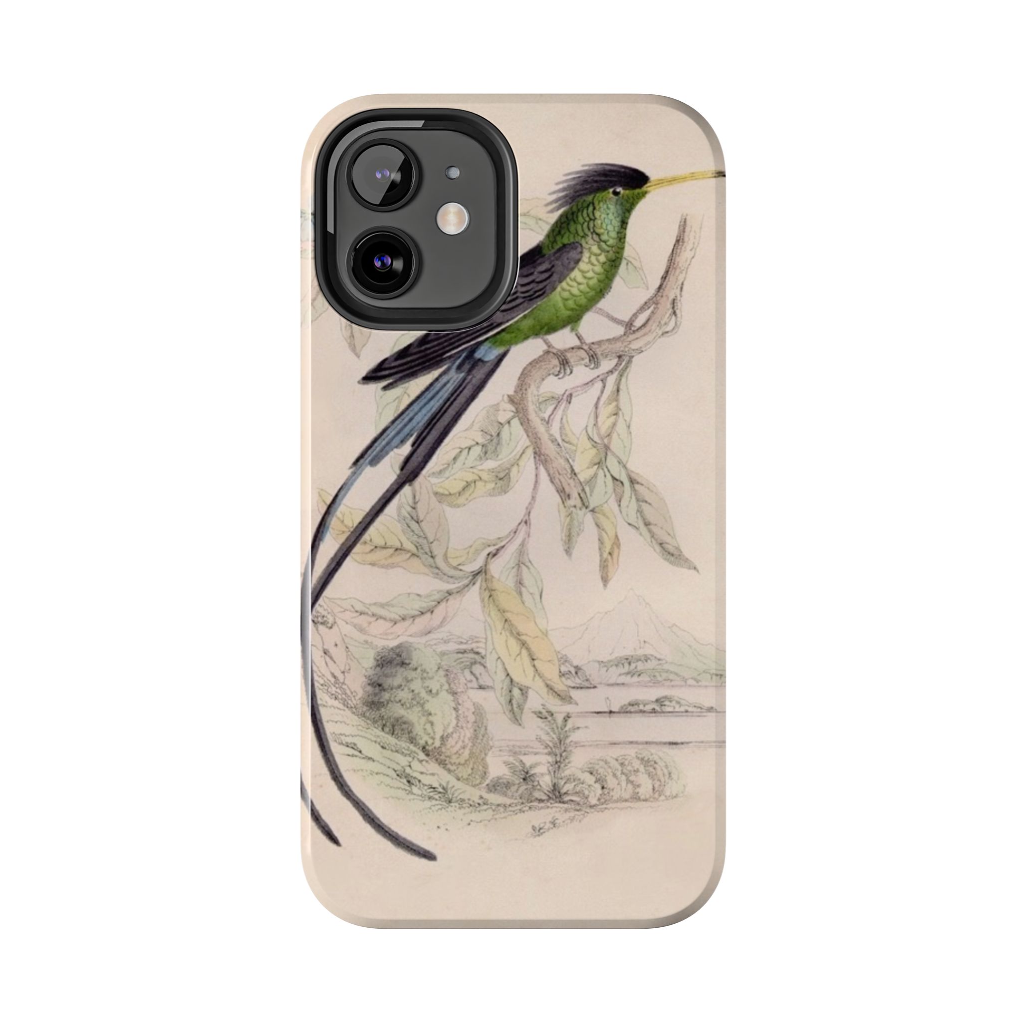 Black Capped Hummingbird Phone Case - Image 18