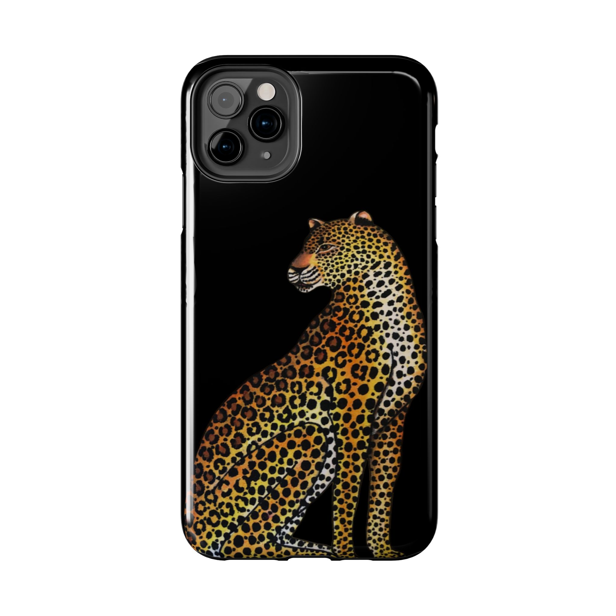 Leopard Phone Case - Black - Image 10