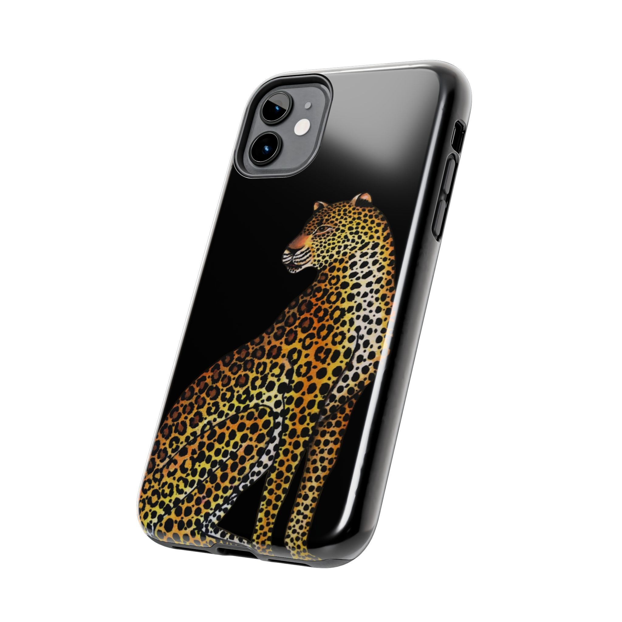 Leopard Phone Case - Black - Image 3