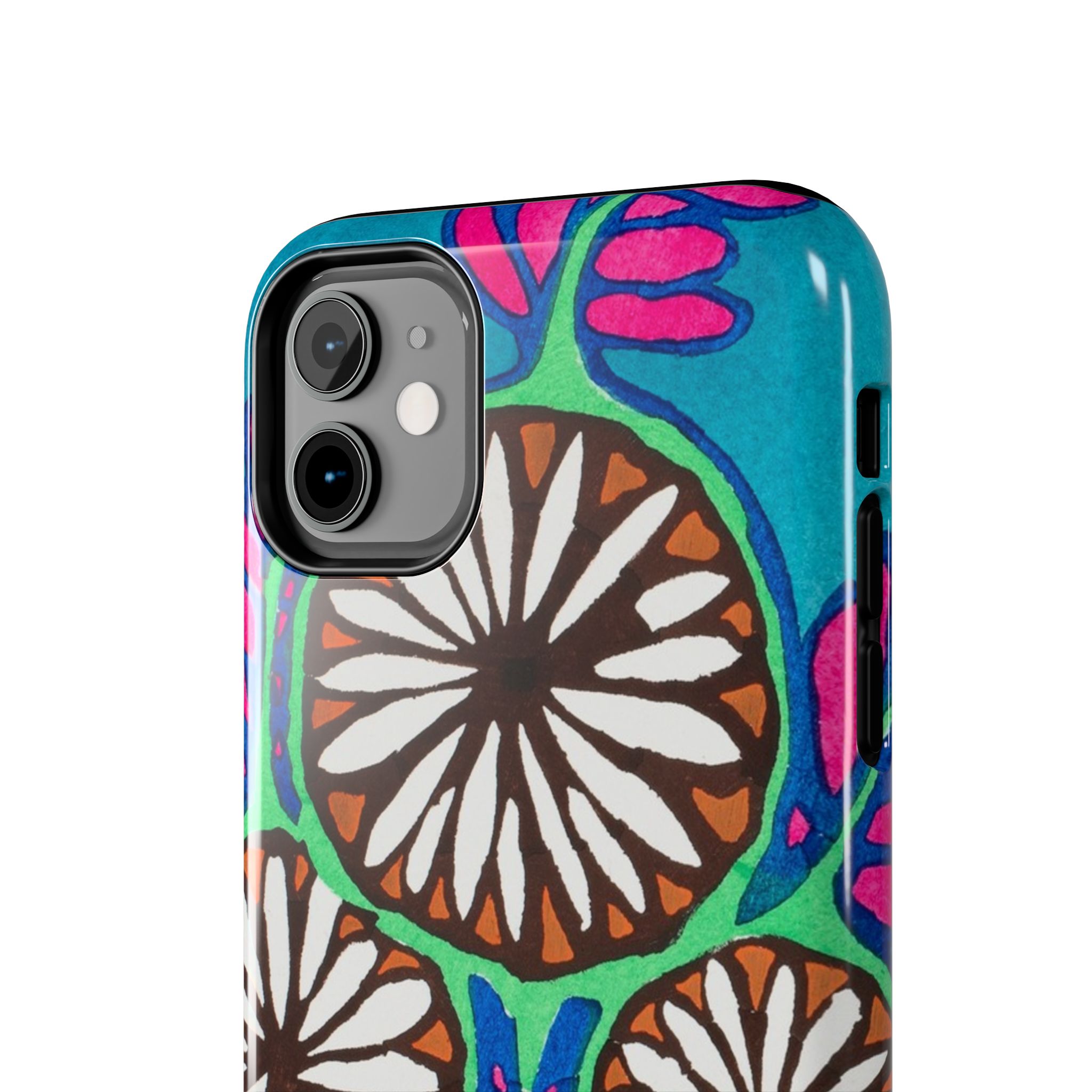 3 Abstract Flowers Phone Case - Image 4
