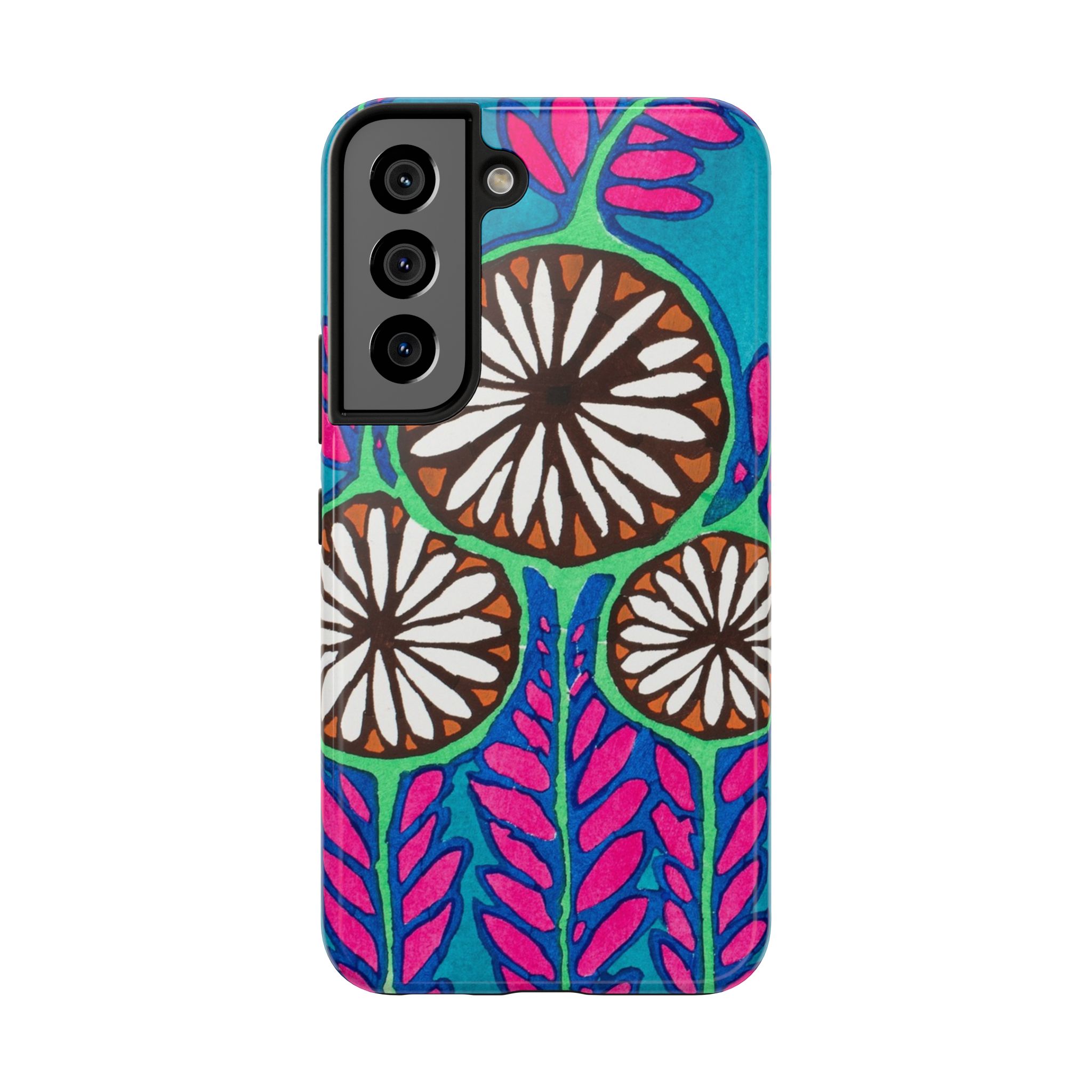 3 Abstract Flowers Phone Case - Image 89