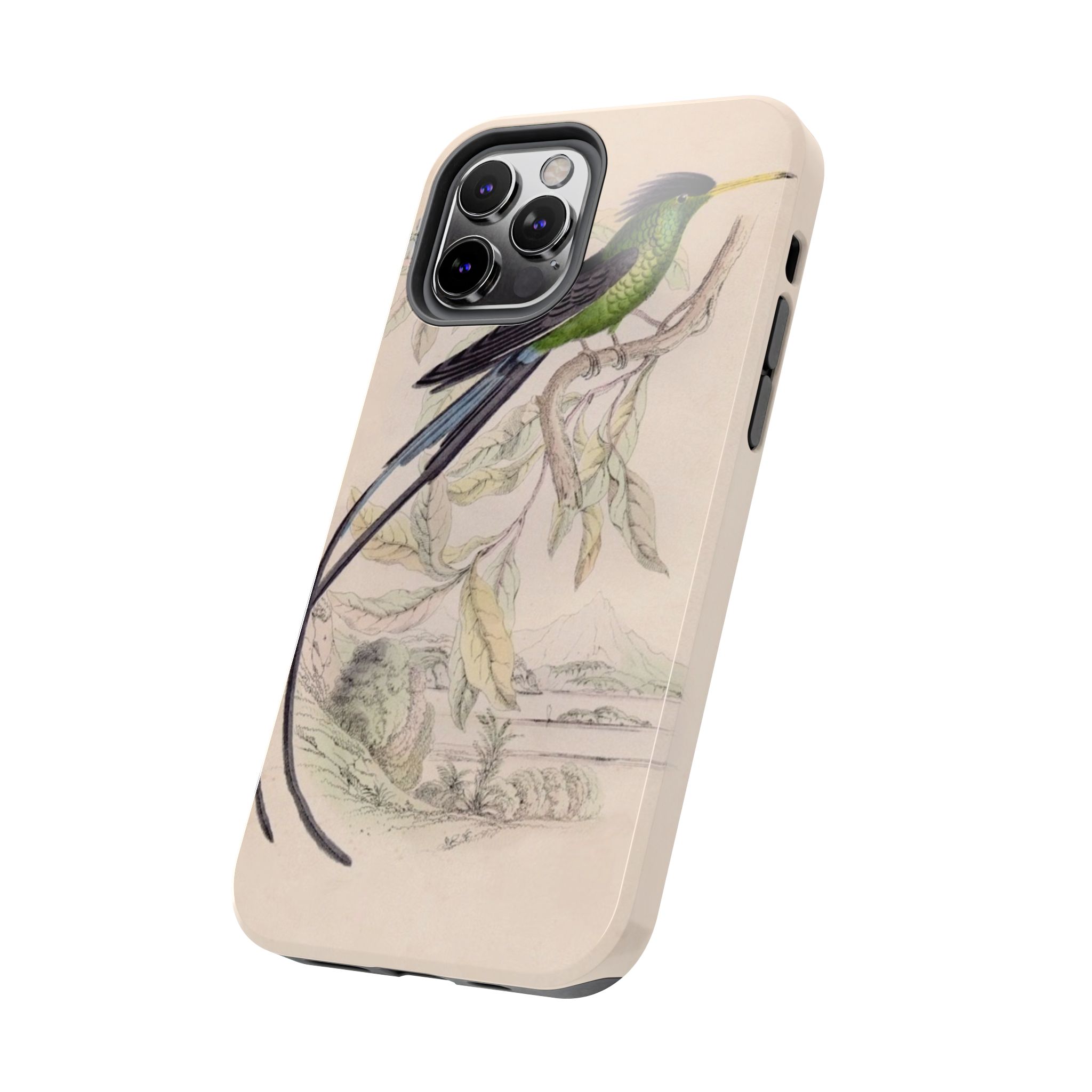 Black Capped Hummingbird Phone Case - Image 23