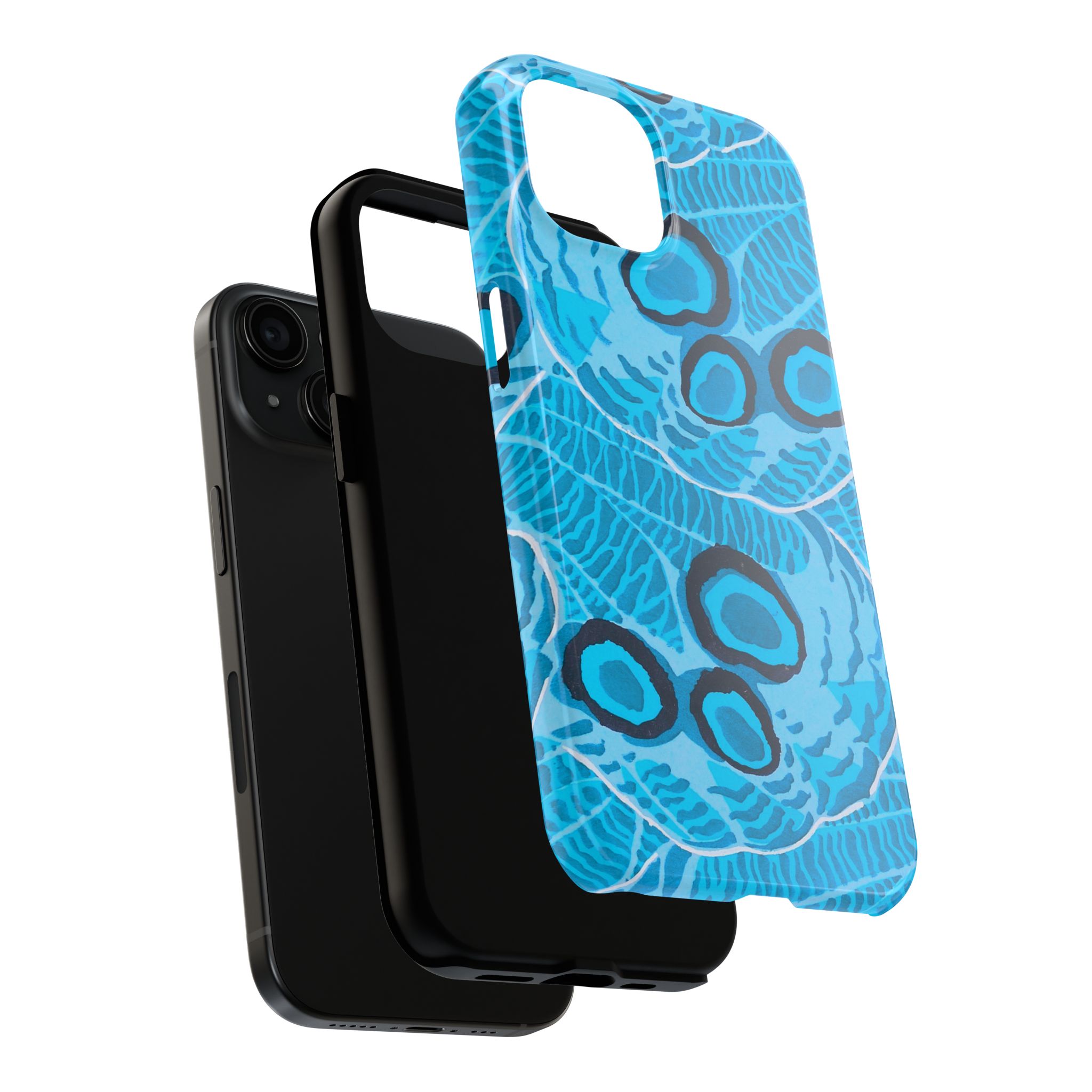 Abstract Spider Web Phone Case - Blue - Image 56