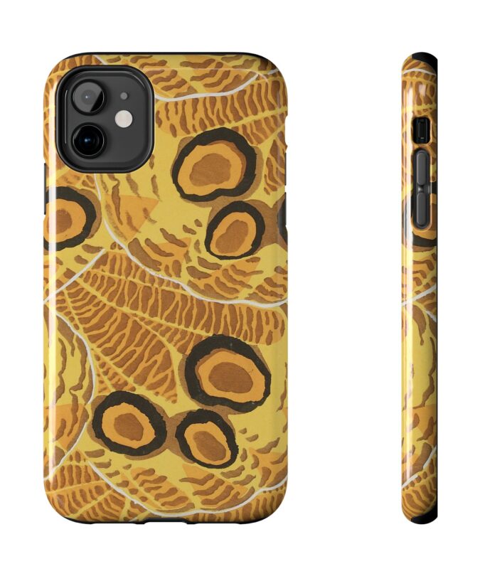 Abstract Spider Web Phone Case - Brown