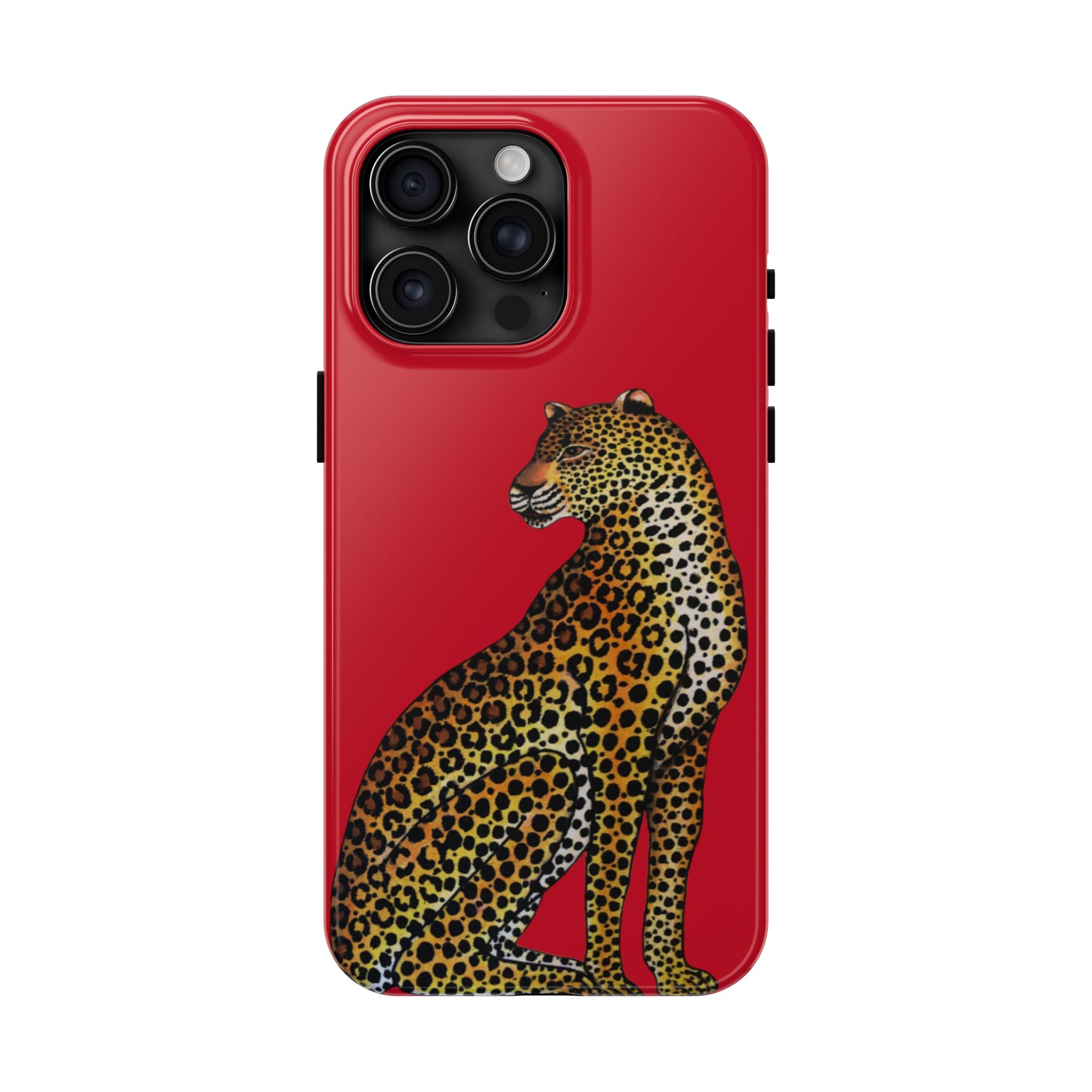 Leopard Phone Case - Red - Image 65