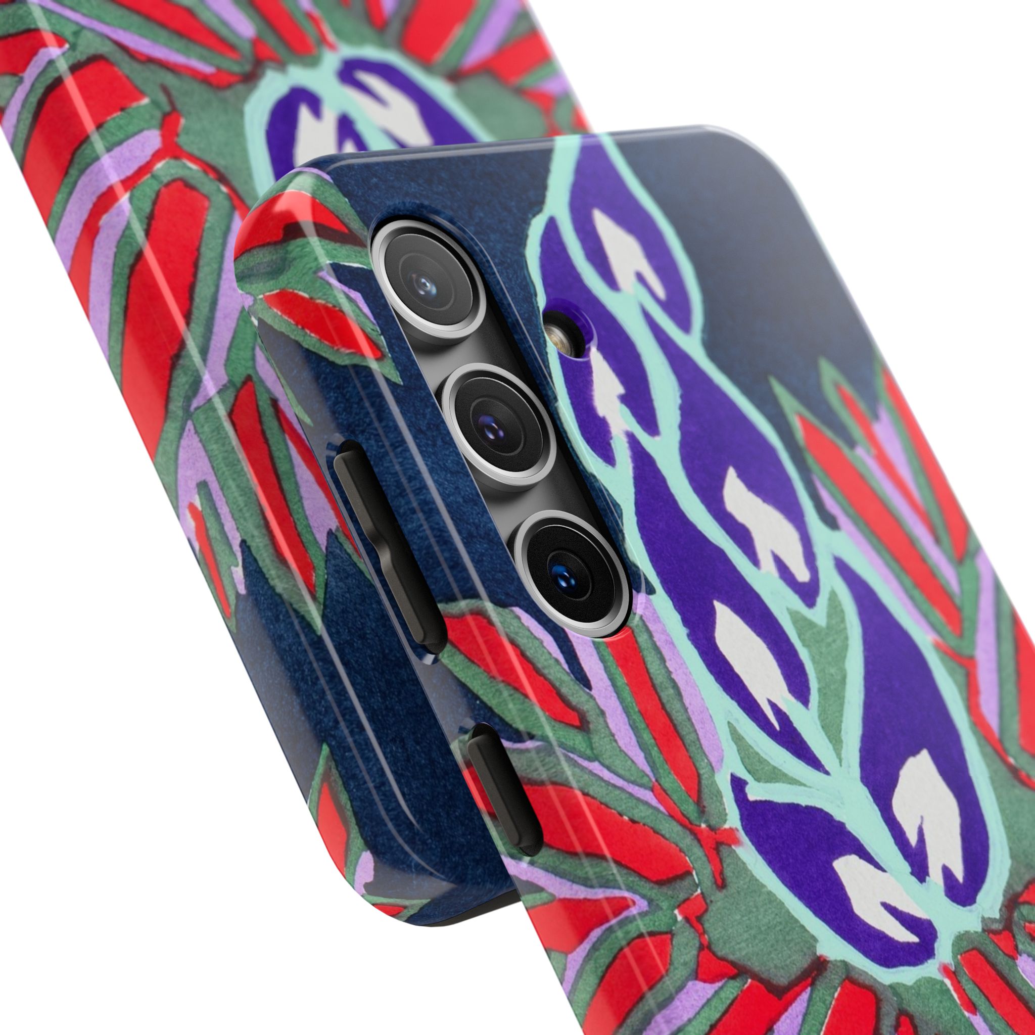 Red & Pink Abstract Phone Case - Image 82