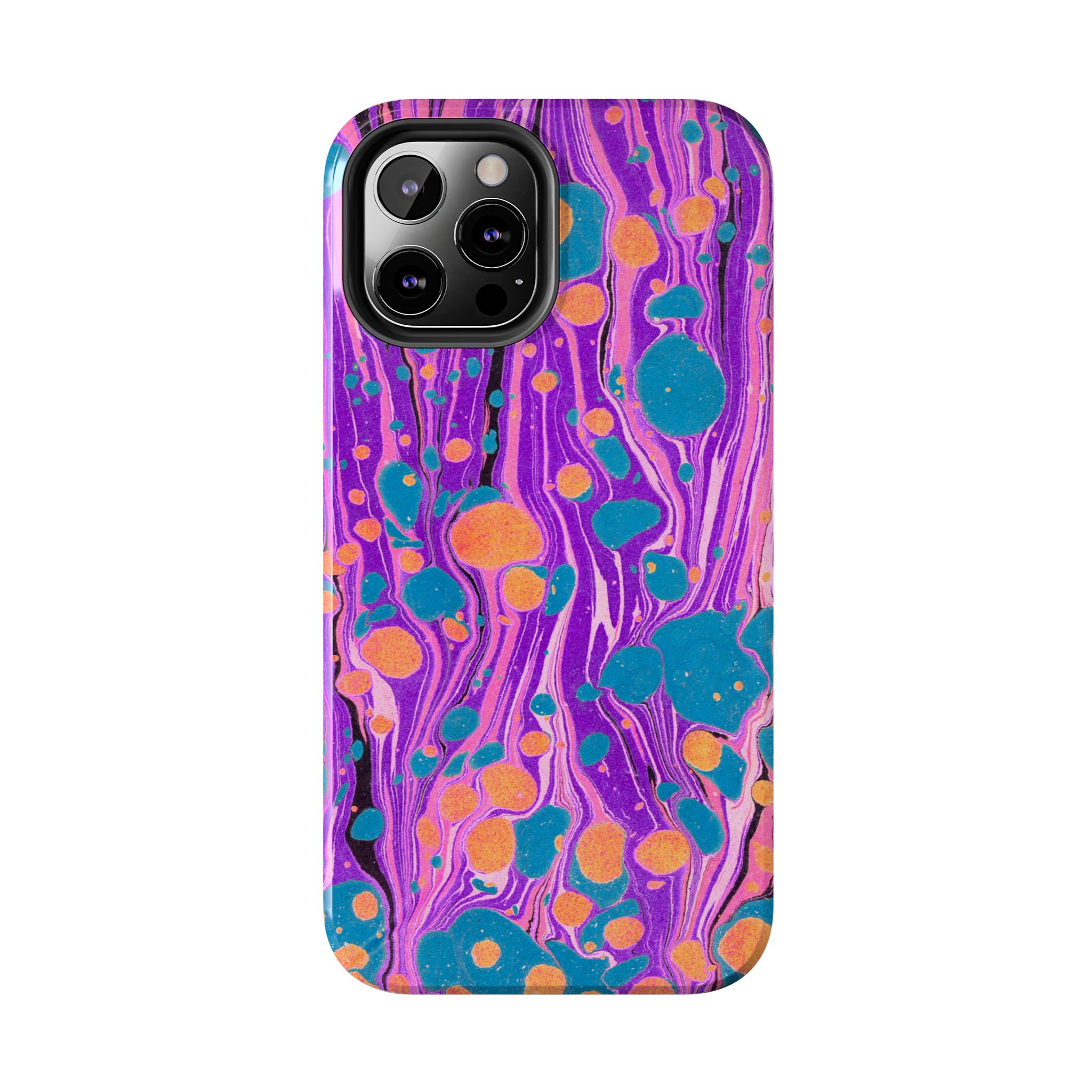Marbled Phone Case - Purple, Orange & Blue - Image 26