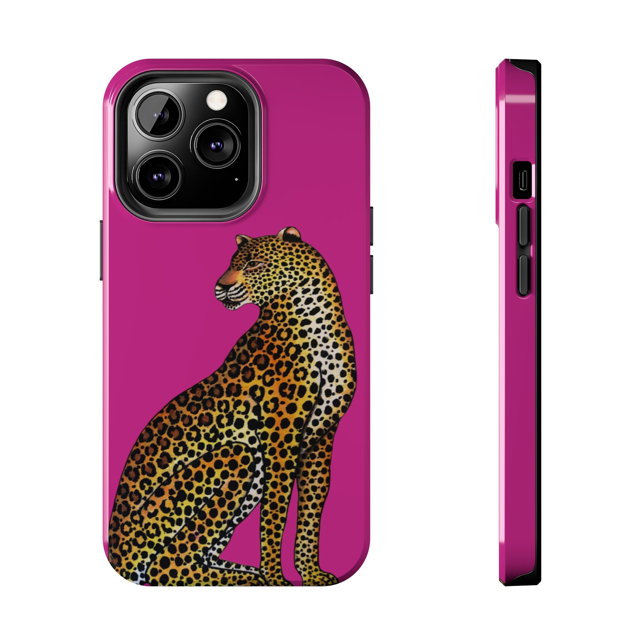 Leopard Phone Case - Fuchsia - Image 37