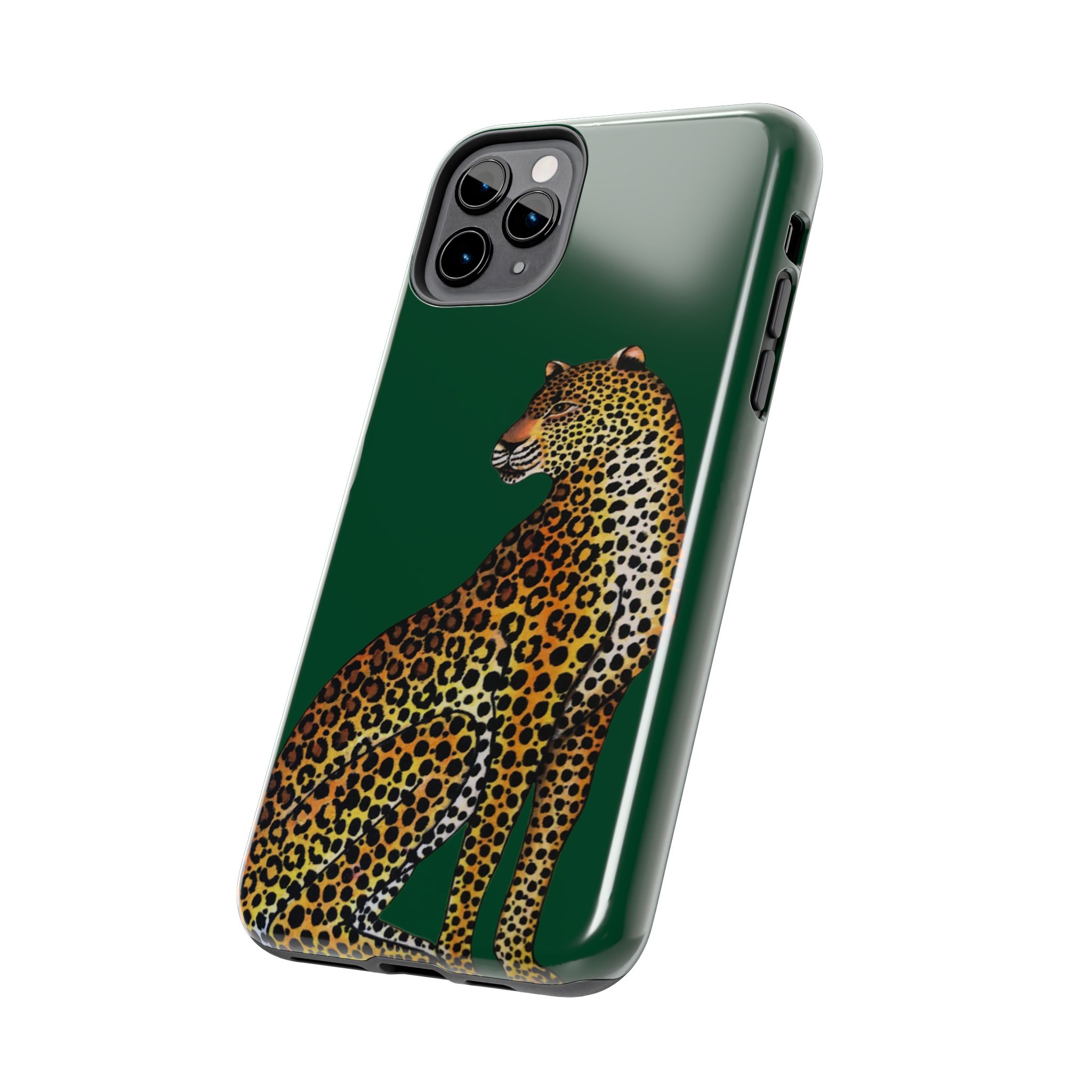 Leopard Phone Case - Racing Green - Image 11