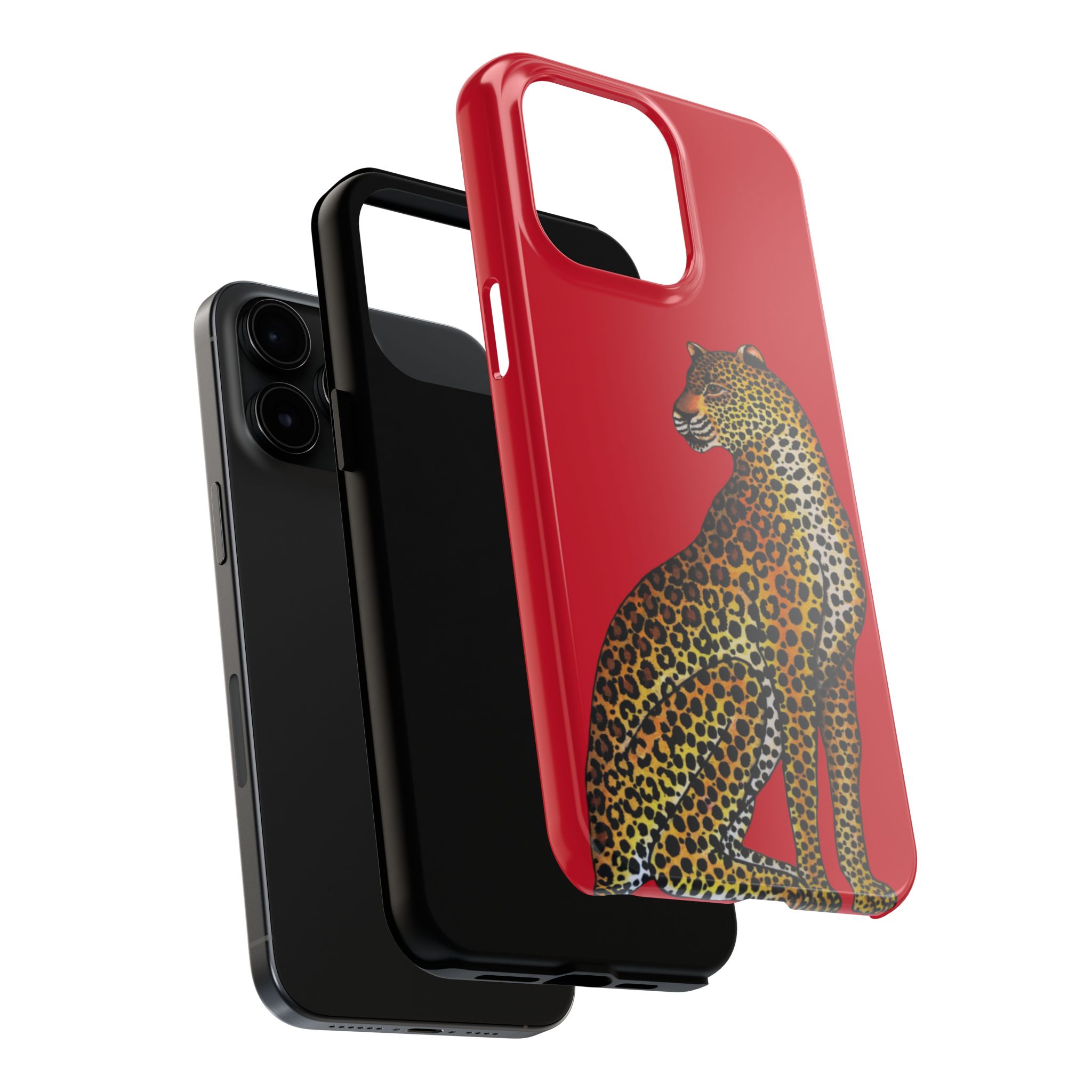 Leopard Phone Case - Red - Image 68