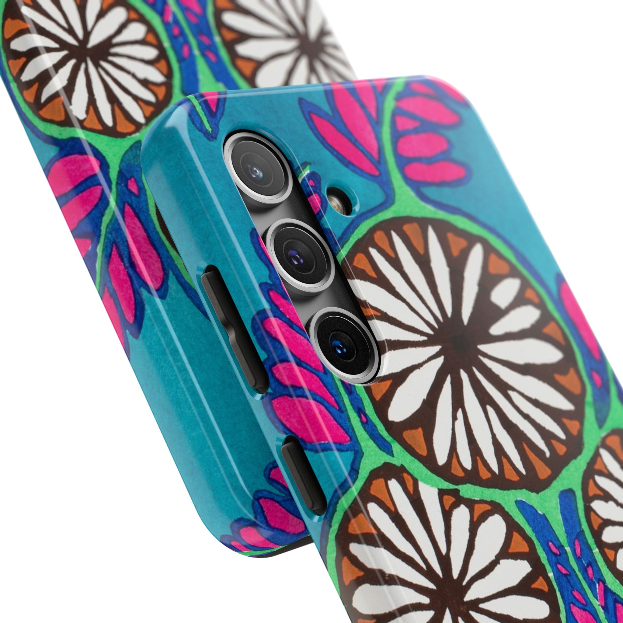 3 Abstract Flowers Phone Case - Image 82
