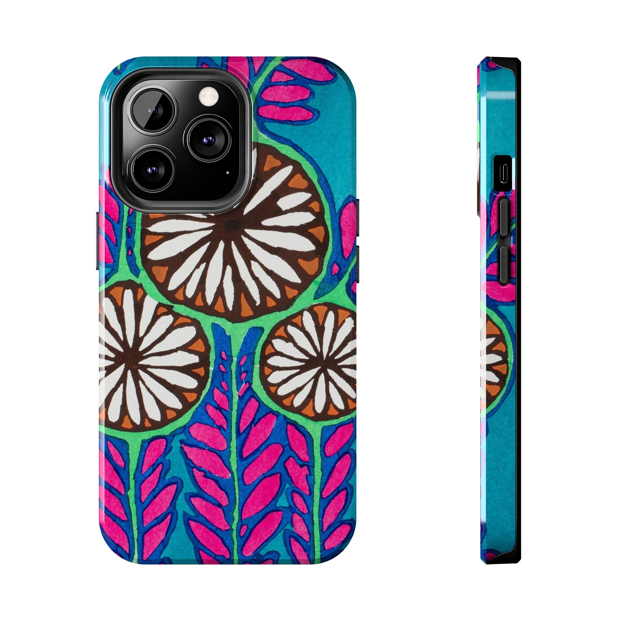 3 Abstract Flowers Phone Case - Image 37
