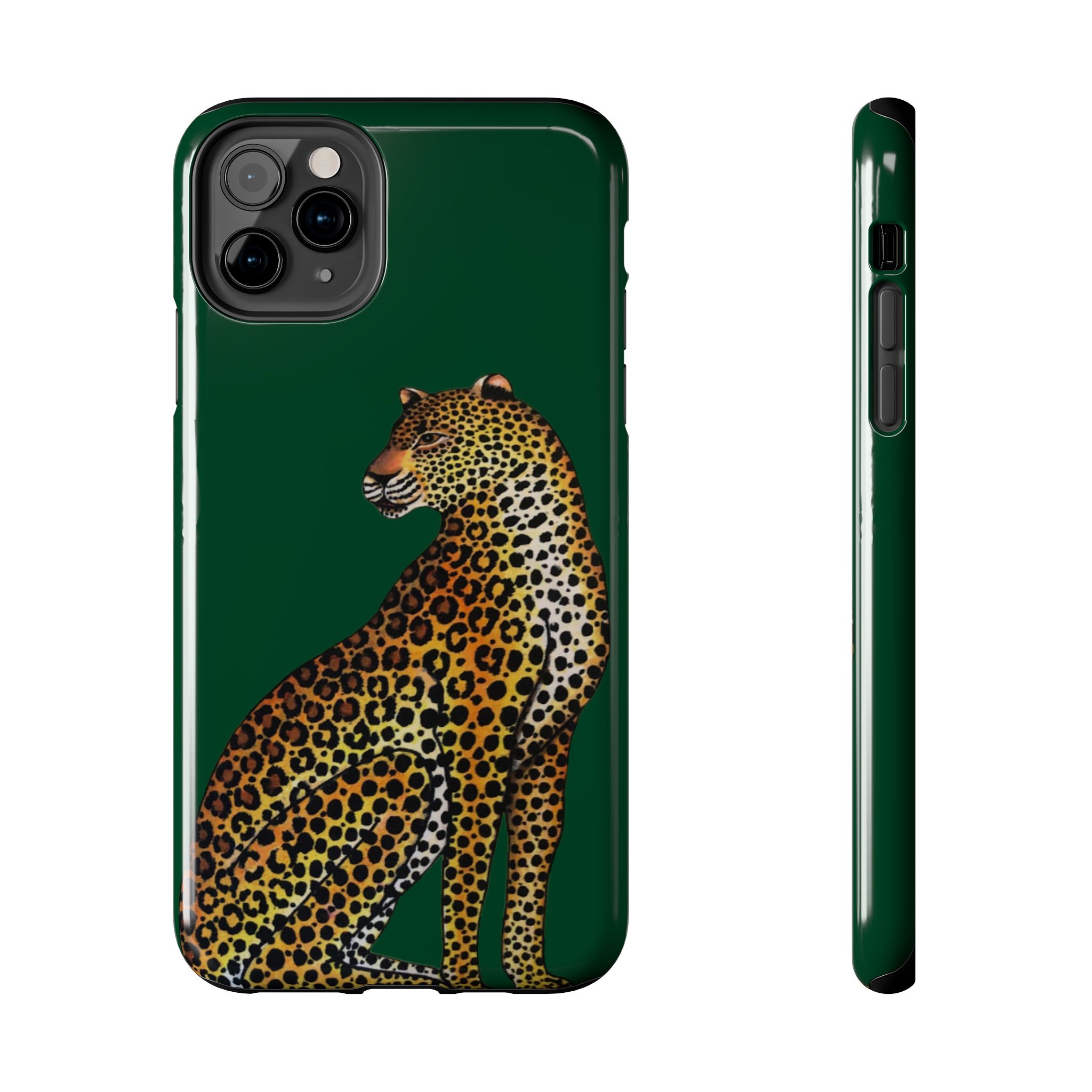Leopard Phone Case - Racing Green - Image 9