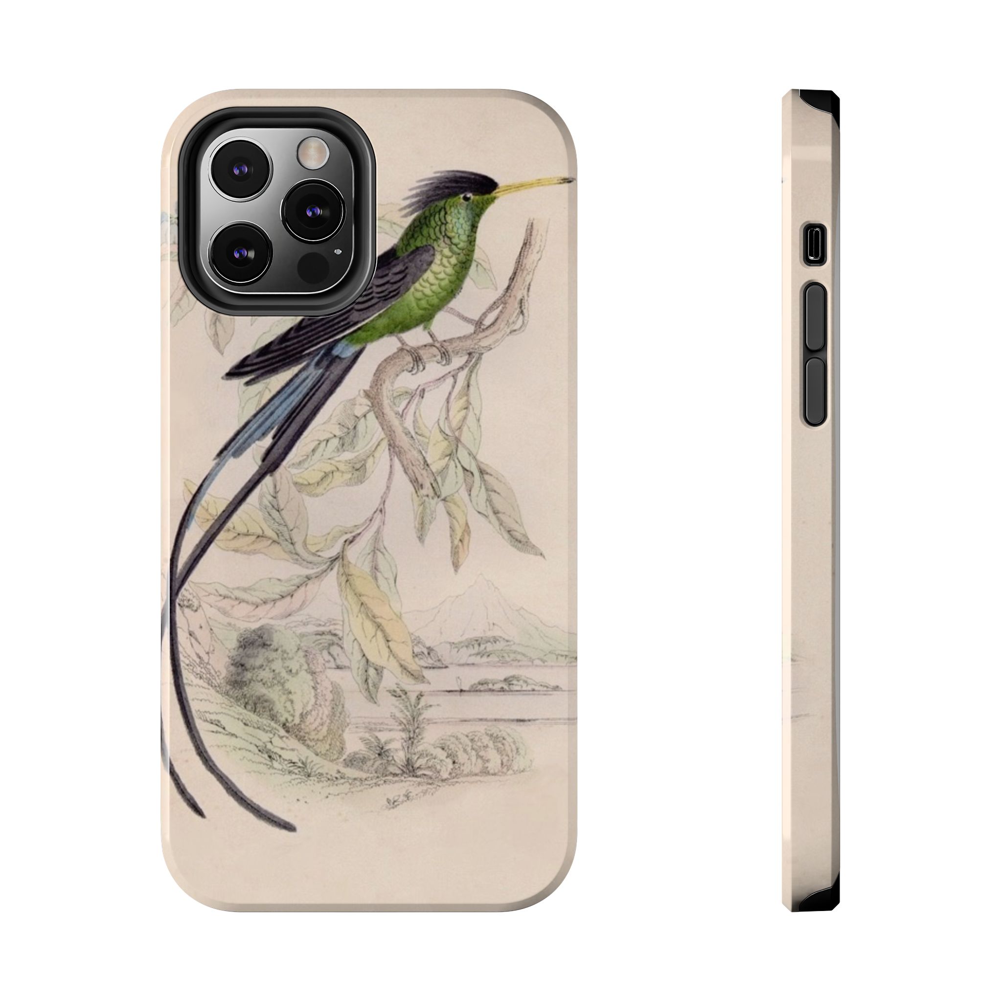 Black Capped Hummingbird Phone Case - Image 21