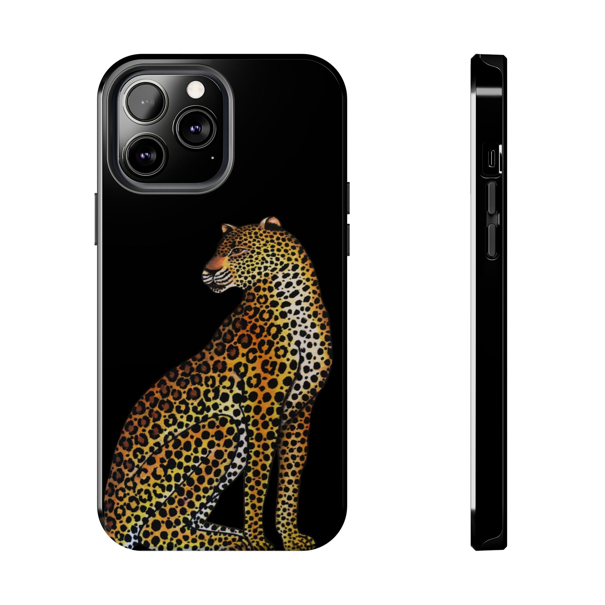 Leopard Phone Case - Black - Image 41