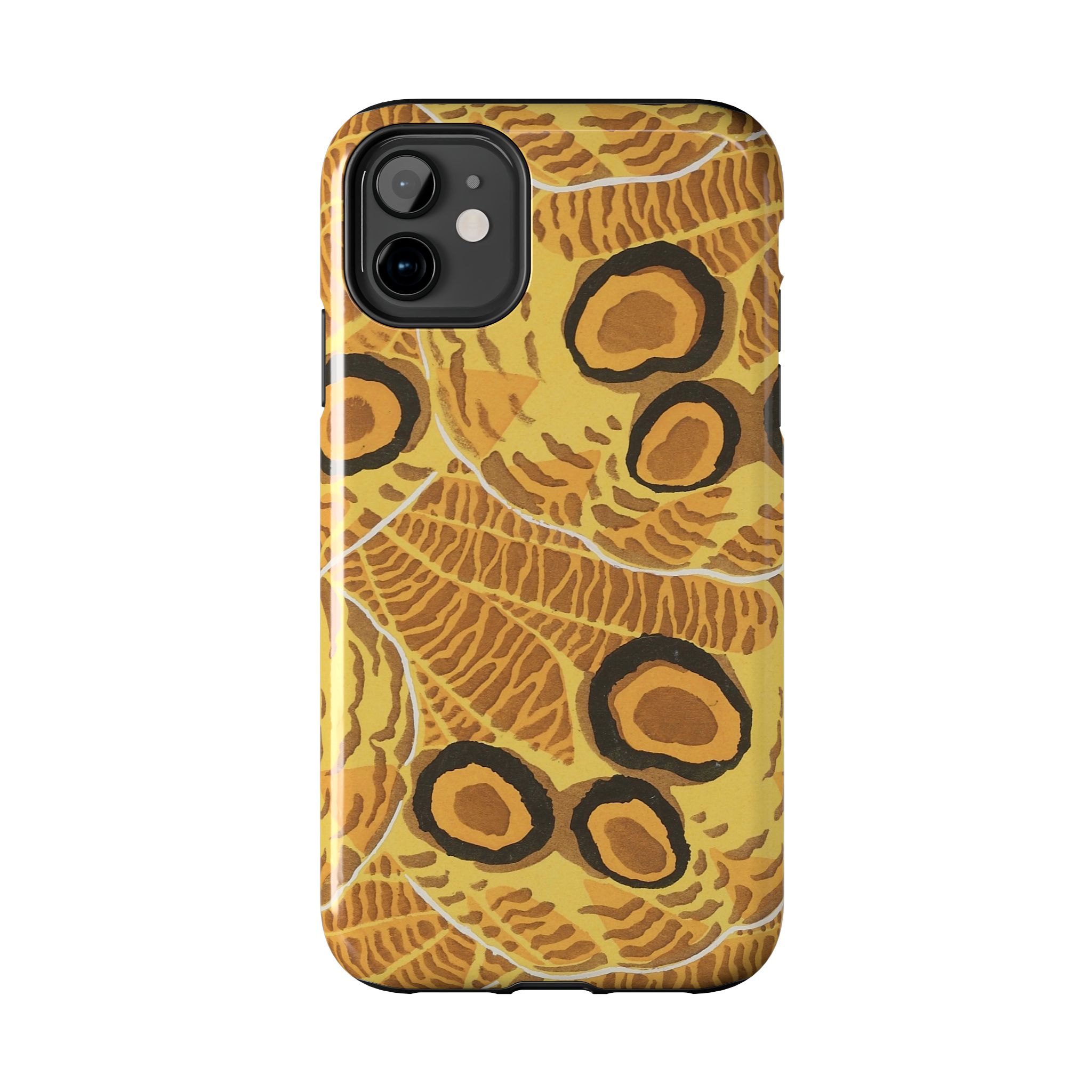 Abstract Spider Web Phone Case - Brown - Image 2