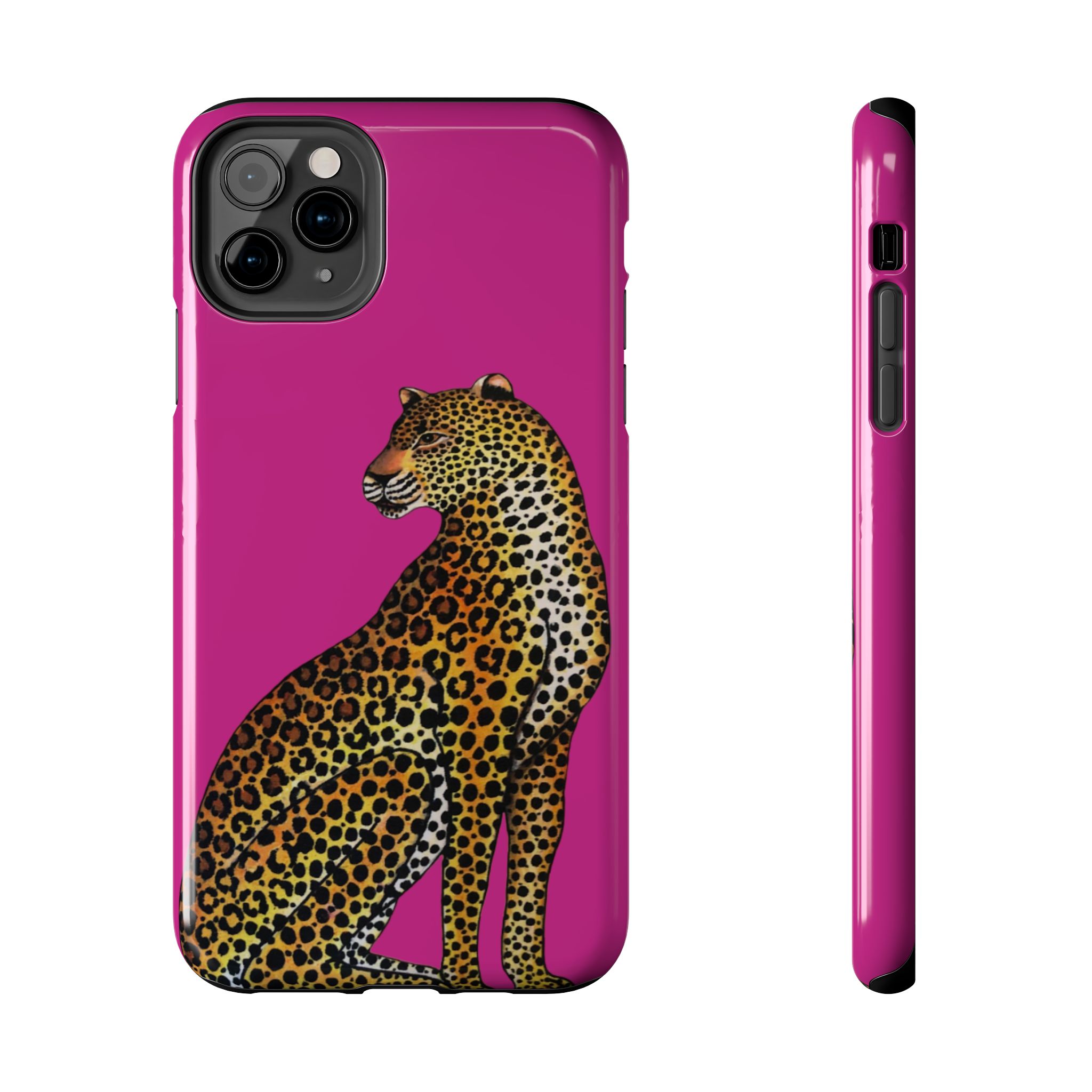 Leopard Phone Case - Fuchsia - Image 9
