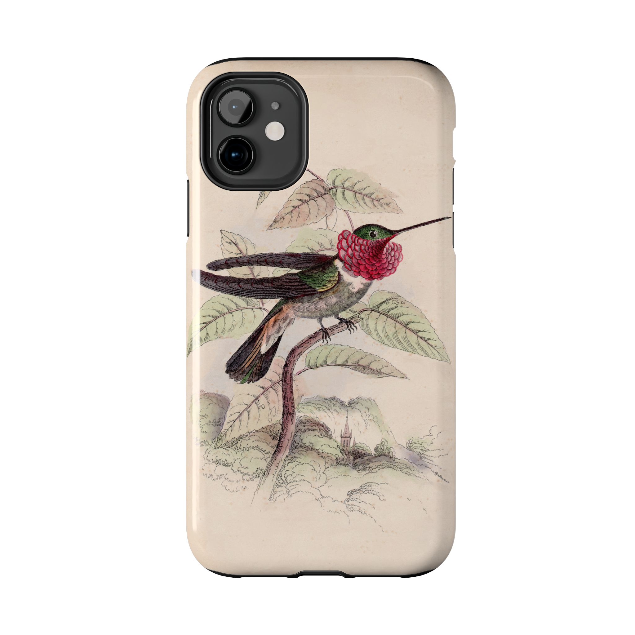 Tri-Colored Hummingbird Phone Case - Image 2