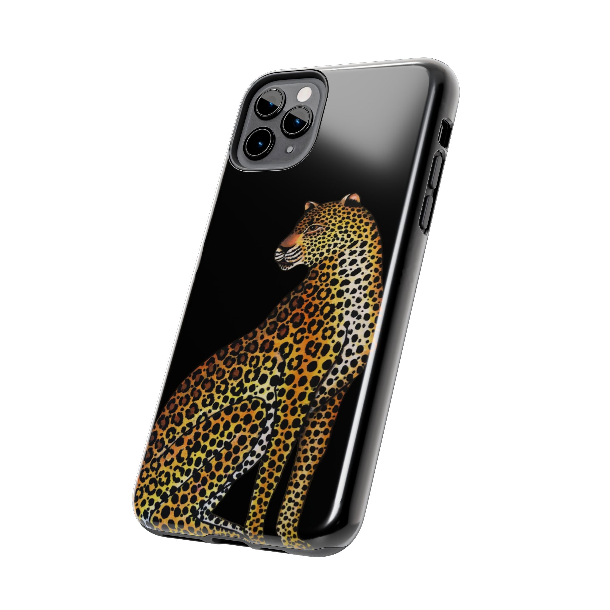 Leopard Phone Case - Black - Image 11