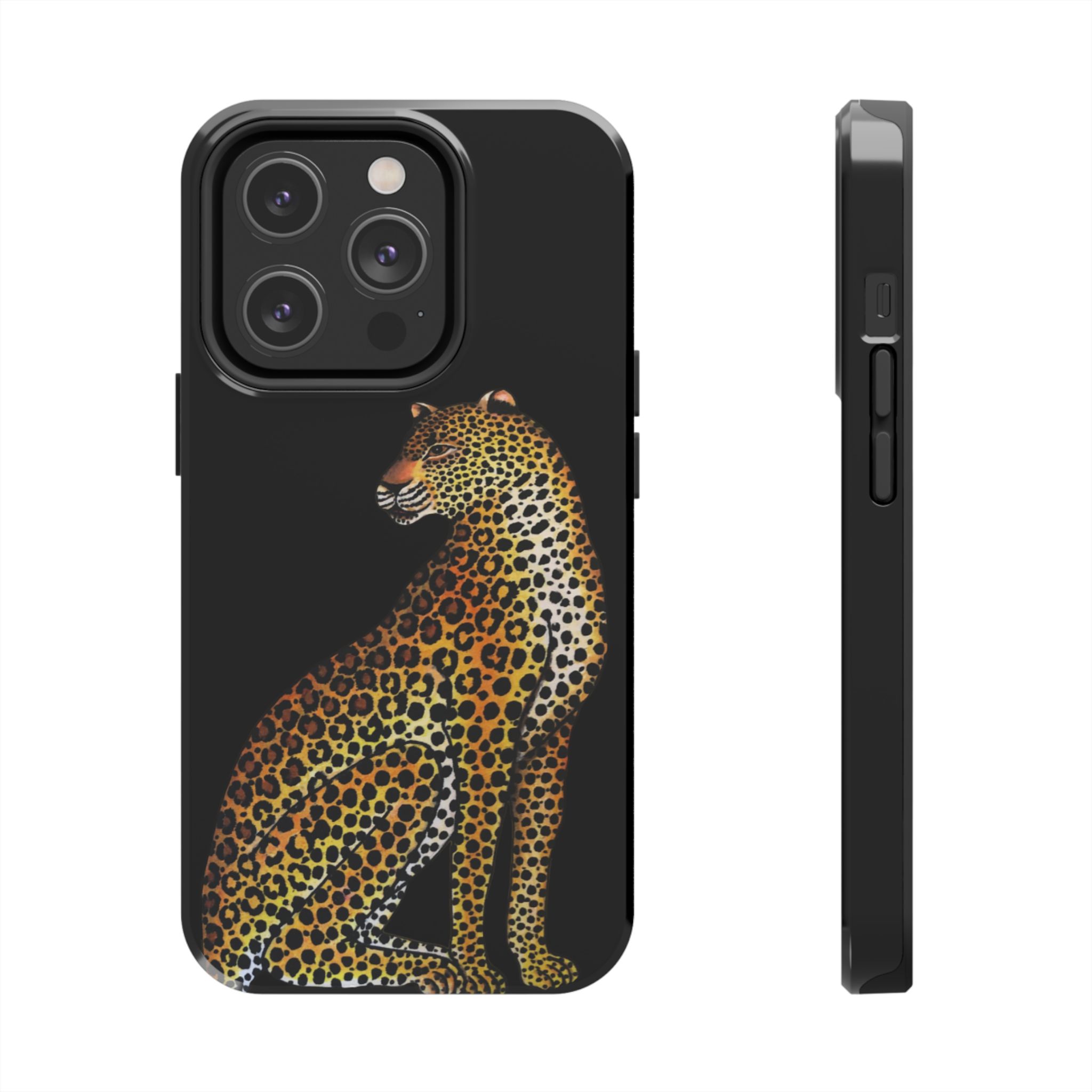 Leopard Phone Case - Black - Image 47