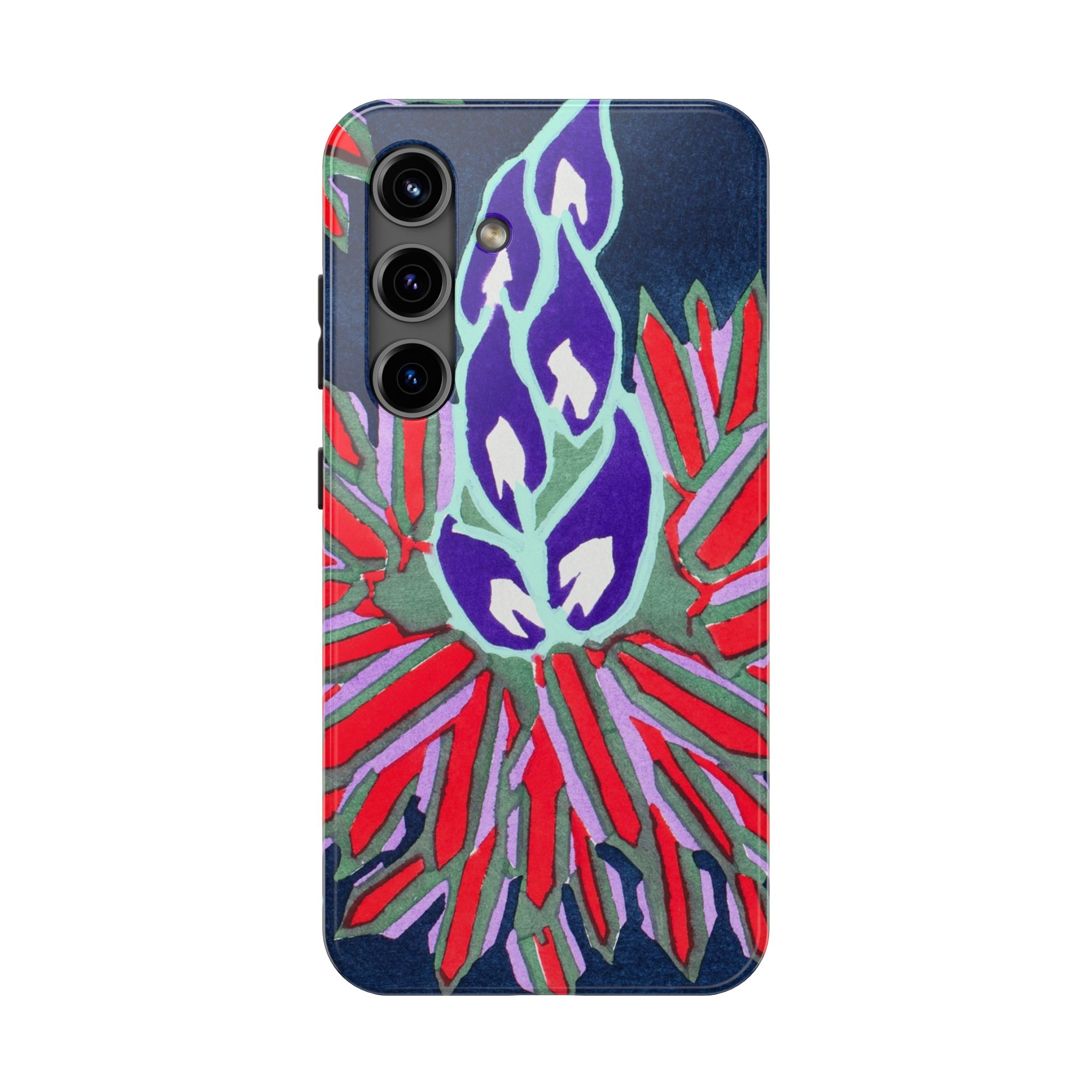 Red & Pink Abstract Phone Case - Image 81