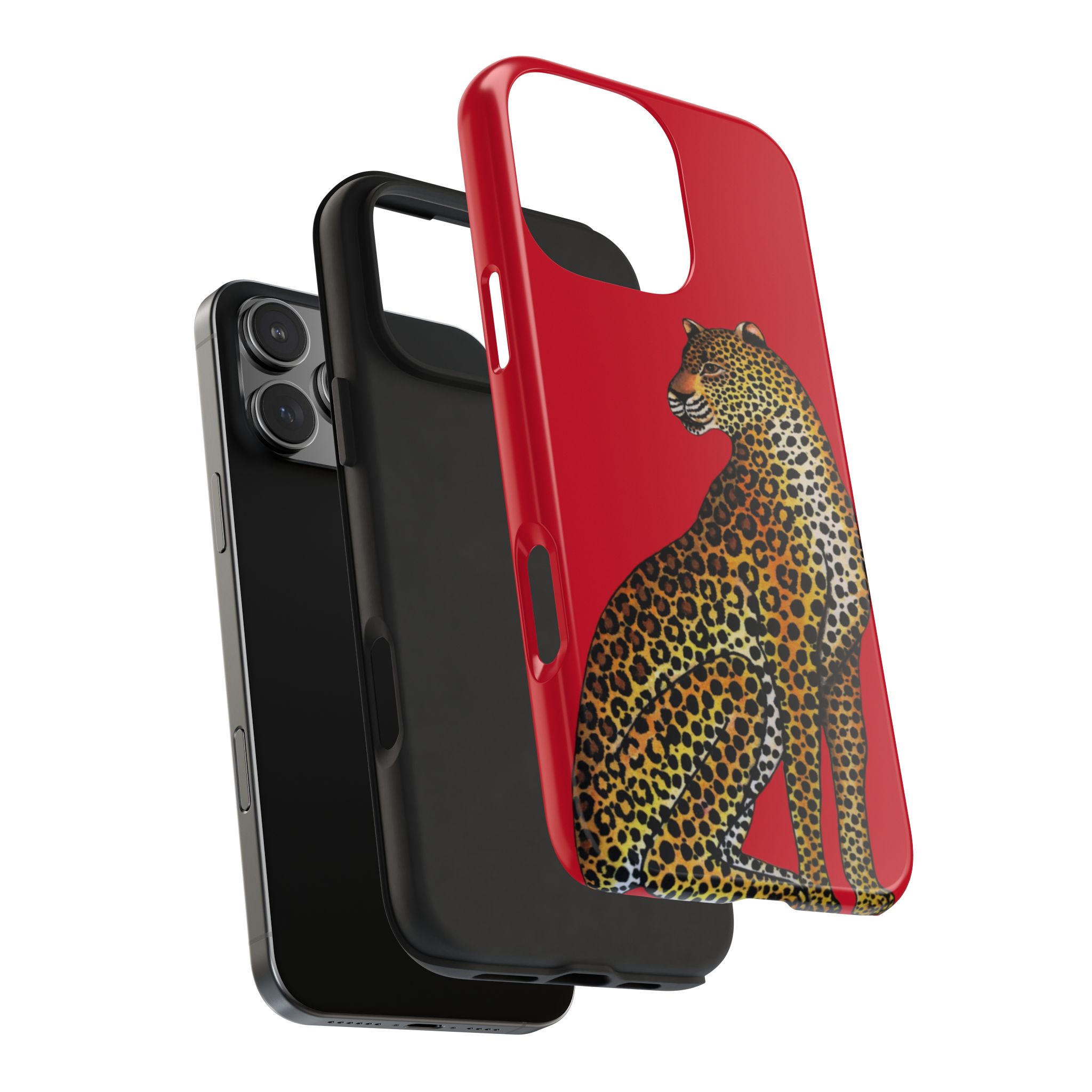 Leopard Phone Case - Red - Image 74