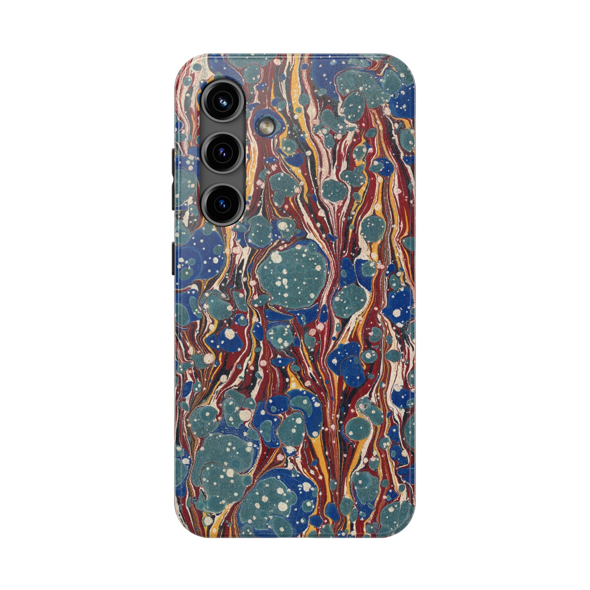 Marbled Phone Case - Dusty Blue & Rust - Image 81
